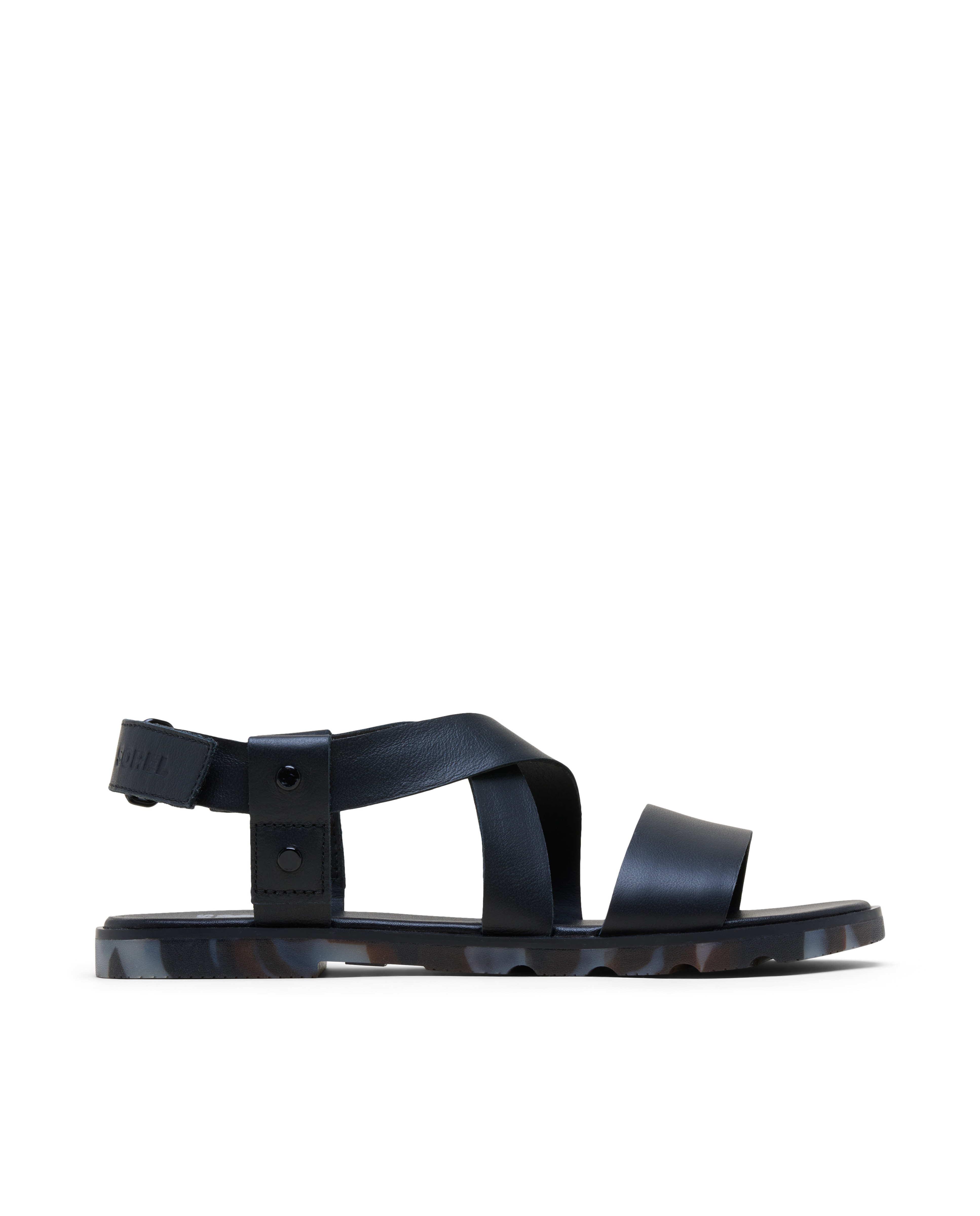 Sandalias de tiras de mujer de piel - Sorel - Negro Negro-1