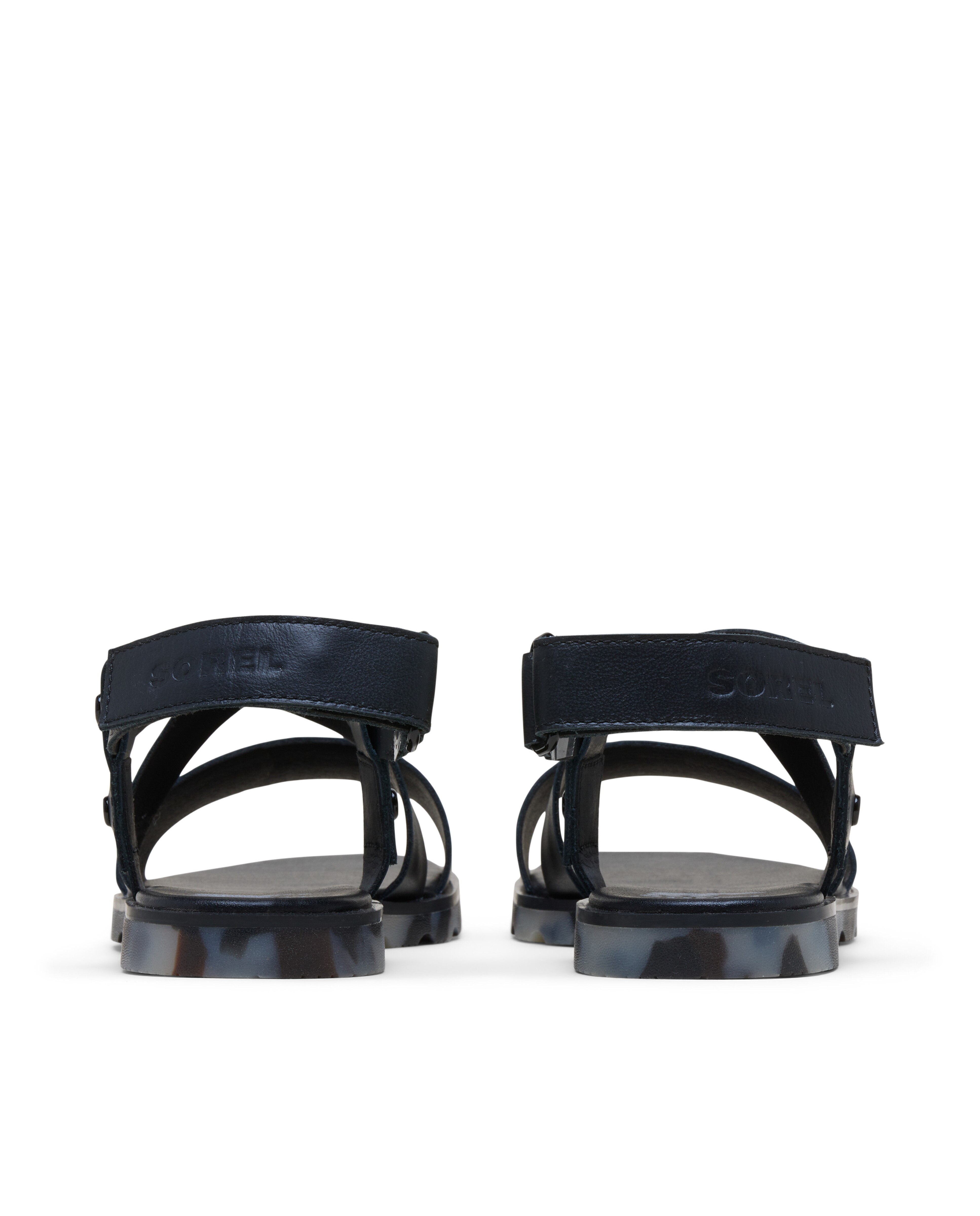 Sandalias de tiras de mujer de piel - Sorel - Negro Negro-4