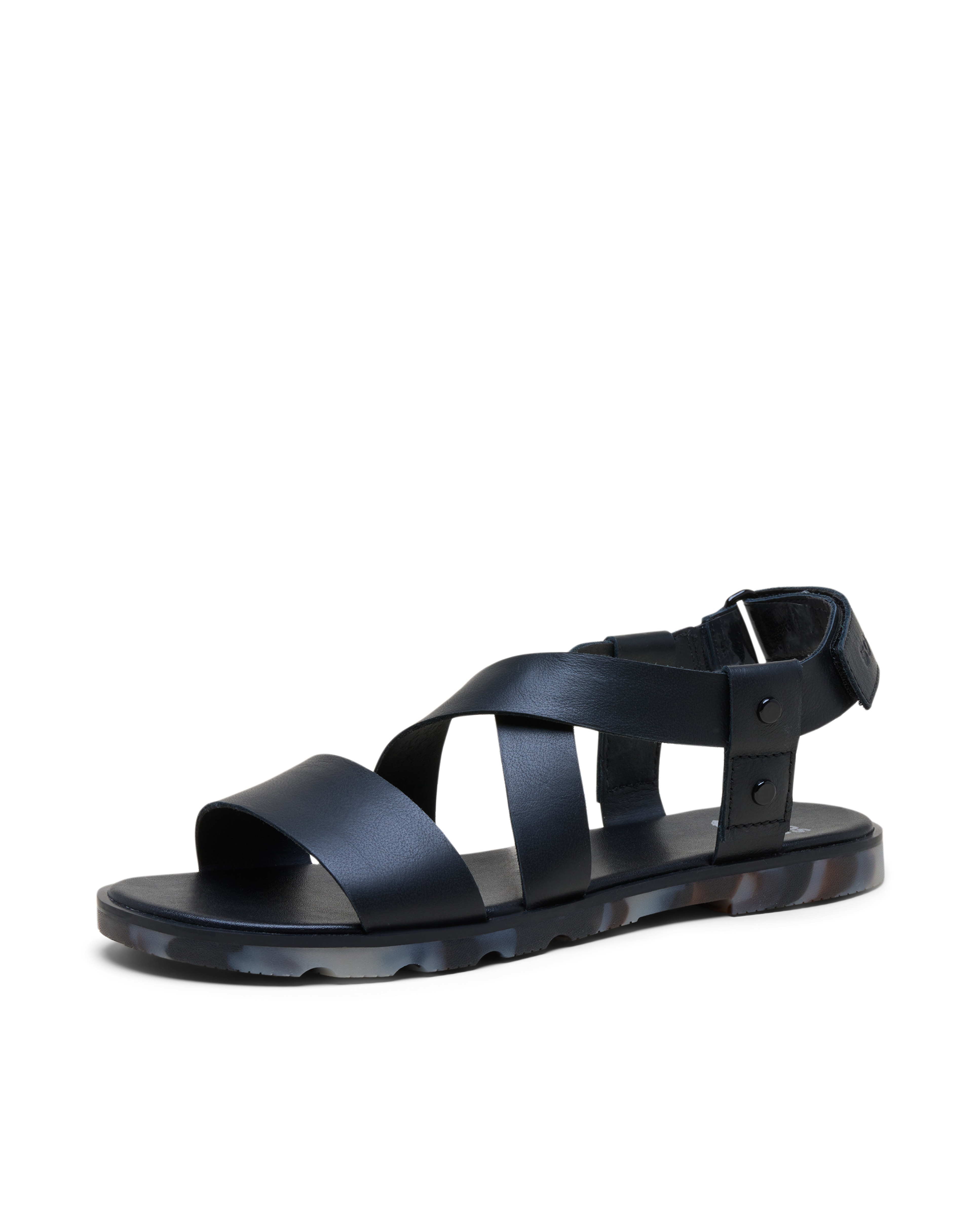 Sandalias de tiras de mujer de piel - Sorel - Negro Negro-6