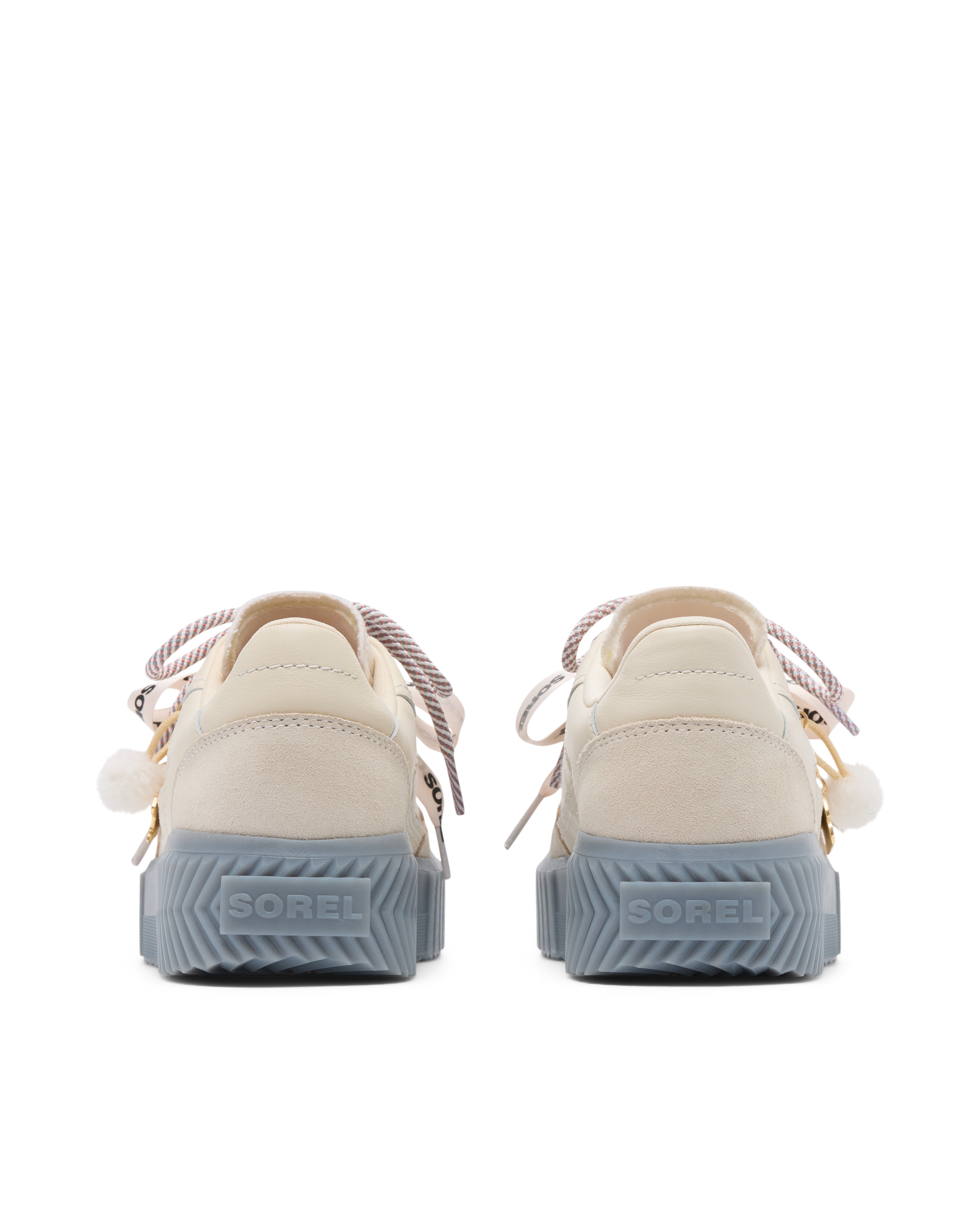 Zapatillas de mujer piel - Sorel - Beige Beige-4