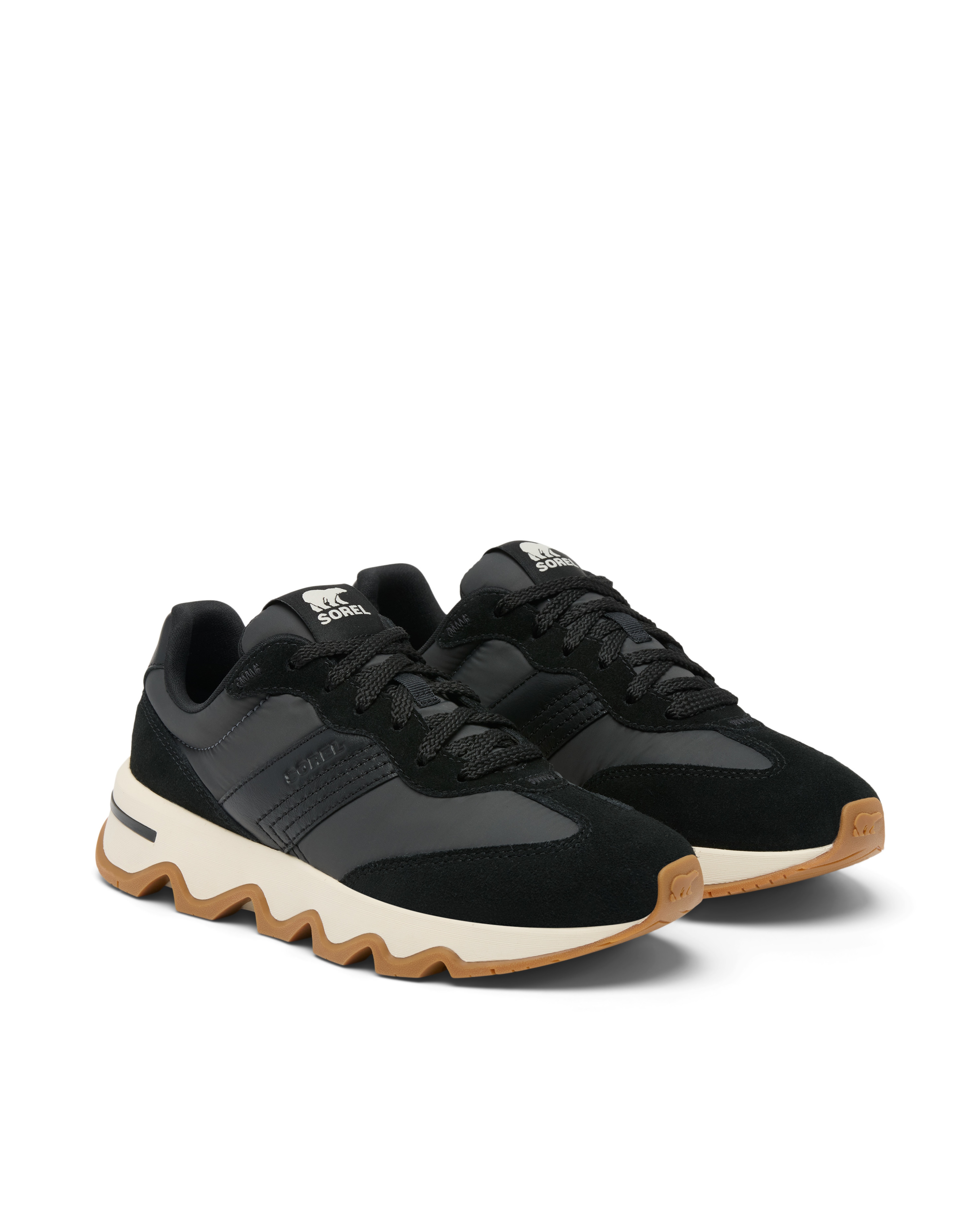 Deportivas de hombre de piel - Sorel - Negro Negro-4