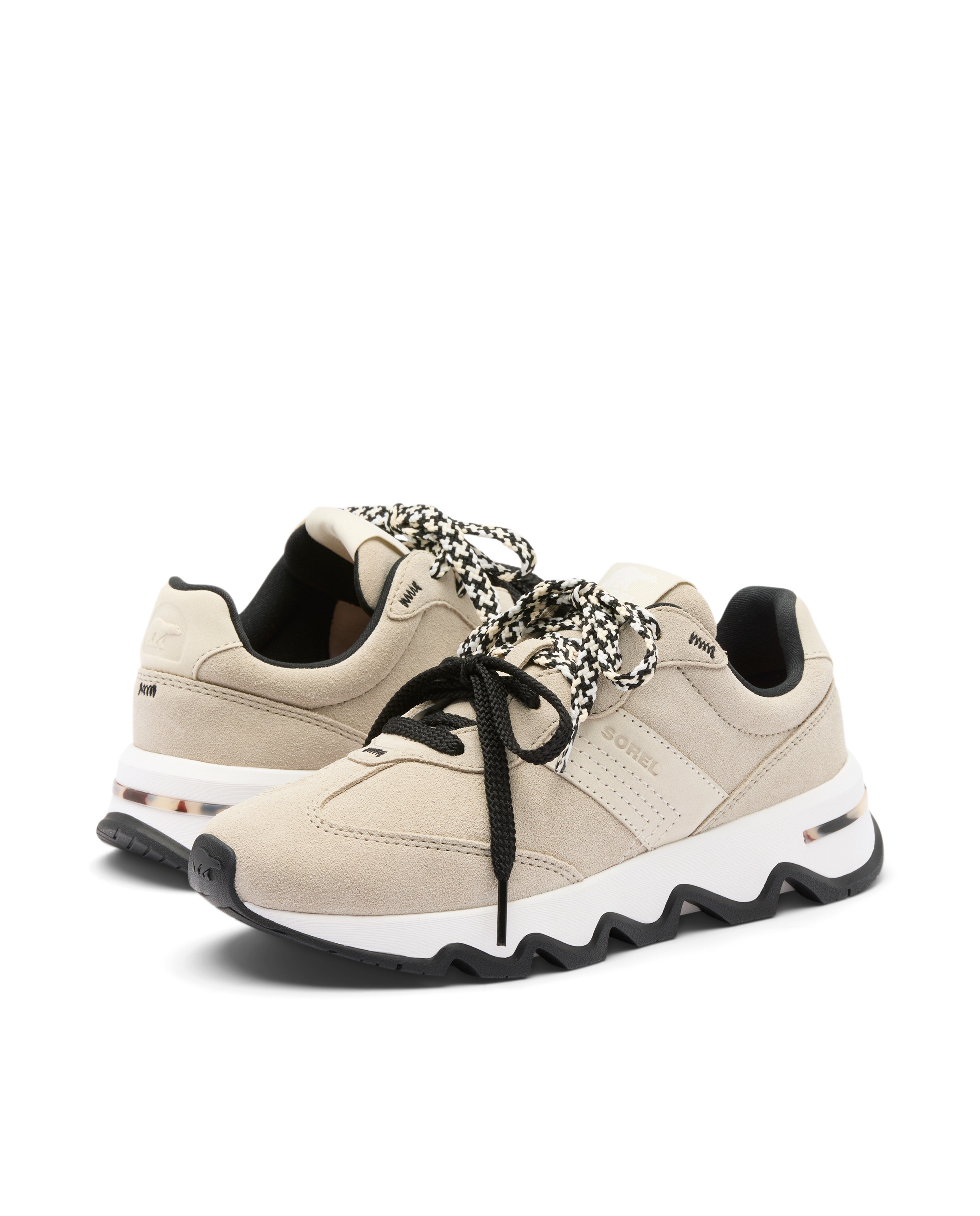 Zapatillas de mujer piel - Sorel - Beige Beige-4