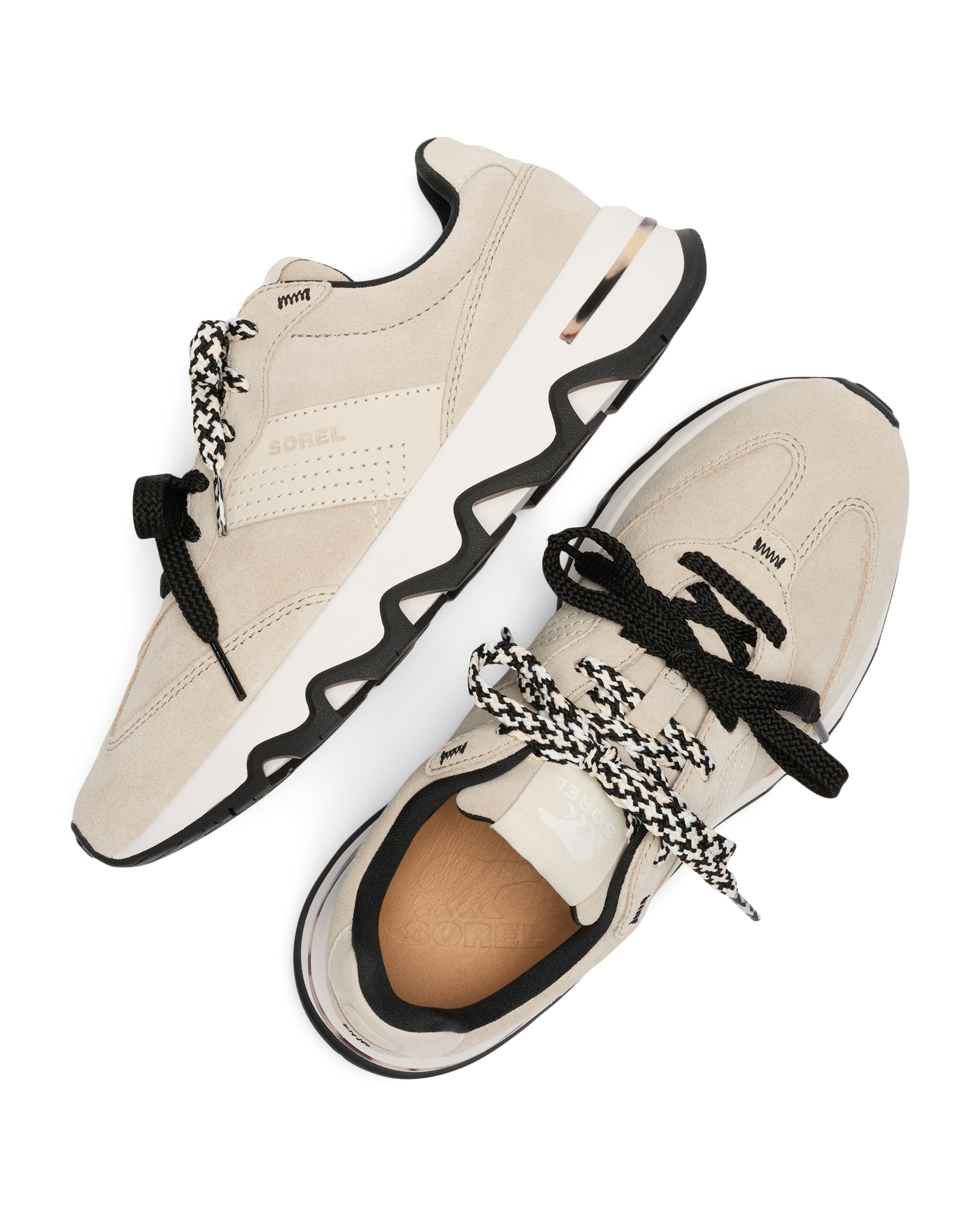 Zapatillas de mujer piel - Sorel - Beige Beige-5