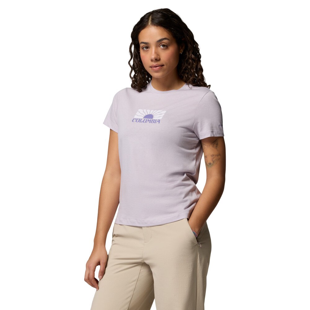 Camiseta manga corta de mujer Ruby Springs™ Graphic Fitted SS Columbia - Lila Lila-3