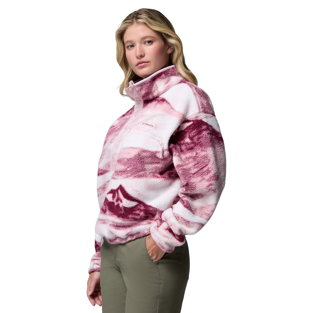 Forro polar de mujer Helvetia™ II Printed Cropped Columbia - Morado Morado-3