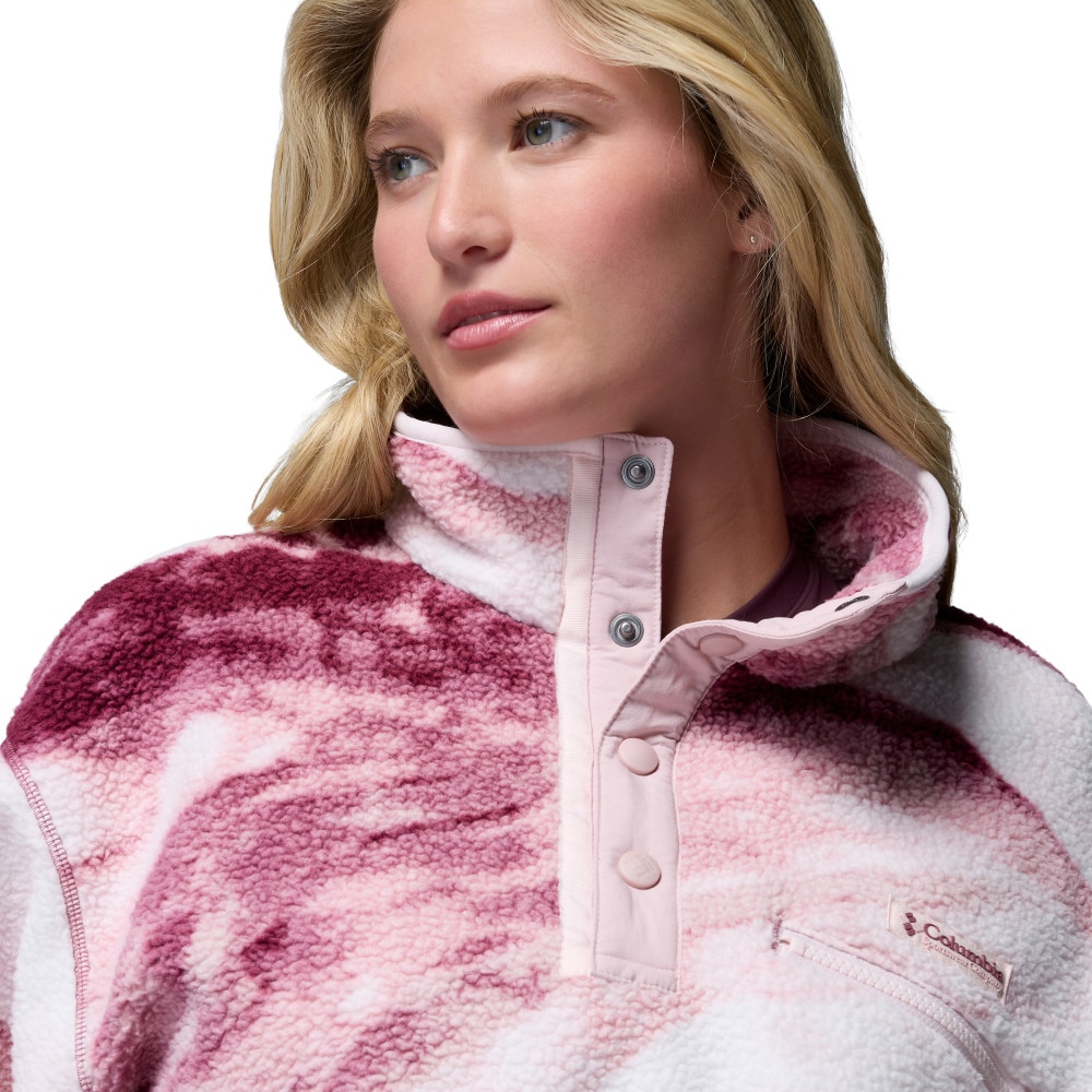 Forro polar de mujer Helvetia™ II Printed Cropped Columbia - Morado Morado-4