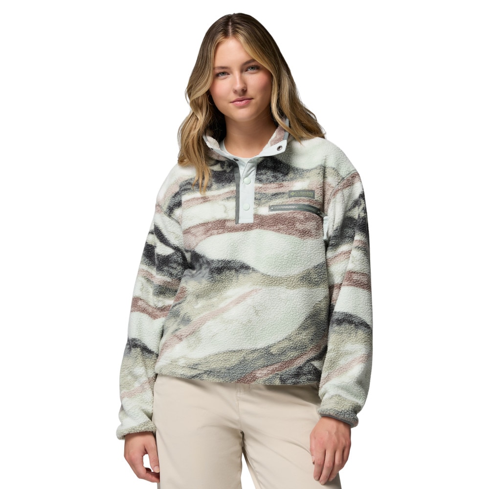 Forro polar de mujer Helvetia™ II Printed Cropped Columbia - Verde Verde-1