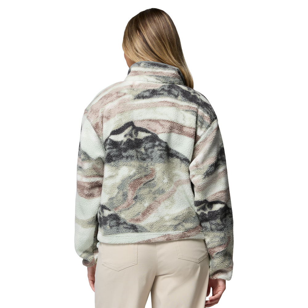 Forro polar de mujer Helvetia™ II Printed Cropped Columbia - Verde Verde-2