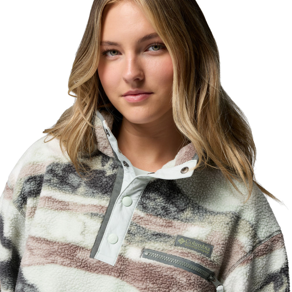Forro polar de mujer Helvetia™ II Printed Cropped Columbia - Verde Verde-4