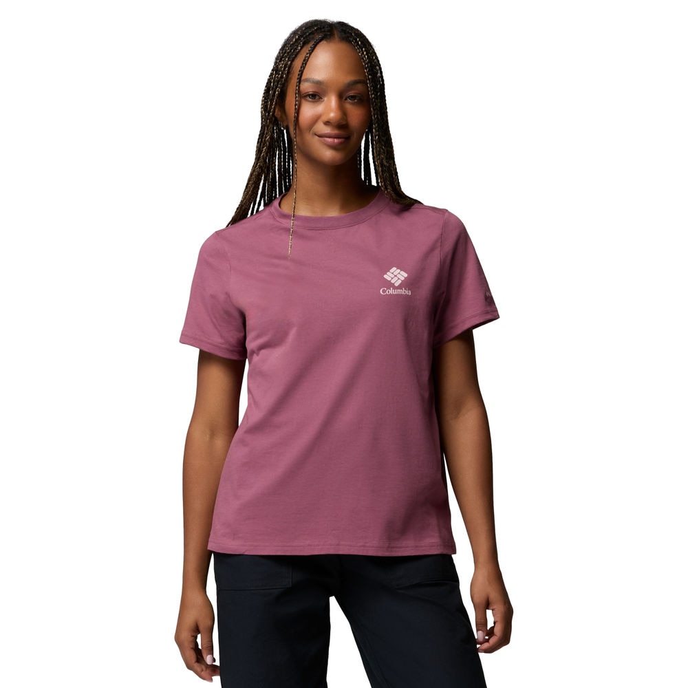 Camiseta de manga corta mujer Rolling Bend™ Columbia - Morado Morado-1