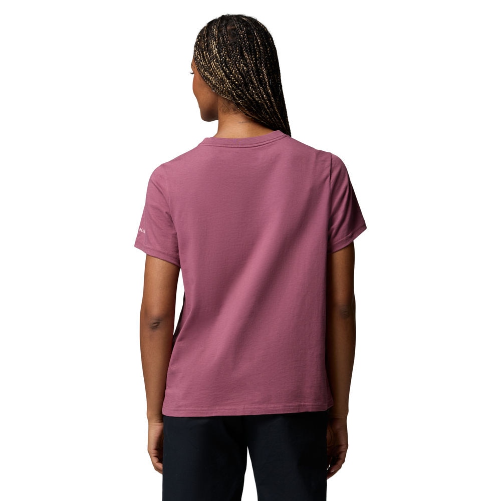 Camiseta de manga corta mujer Rolling Bend™ Columbia - Morado Morado-2