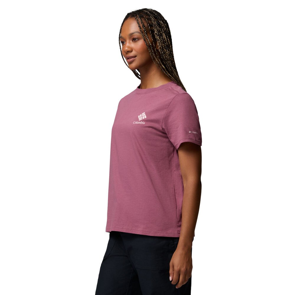 Camiseta de manga corta mujer Rolling Bend™ Columbia - Morado Morado-3
