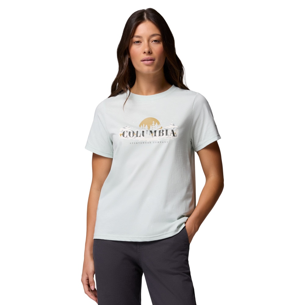 Camiseta de manga corta mujer Rolling Bend™ Seasonal Columbia - Verde Verde-1