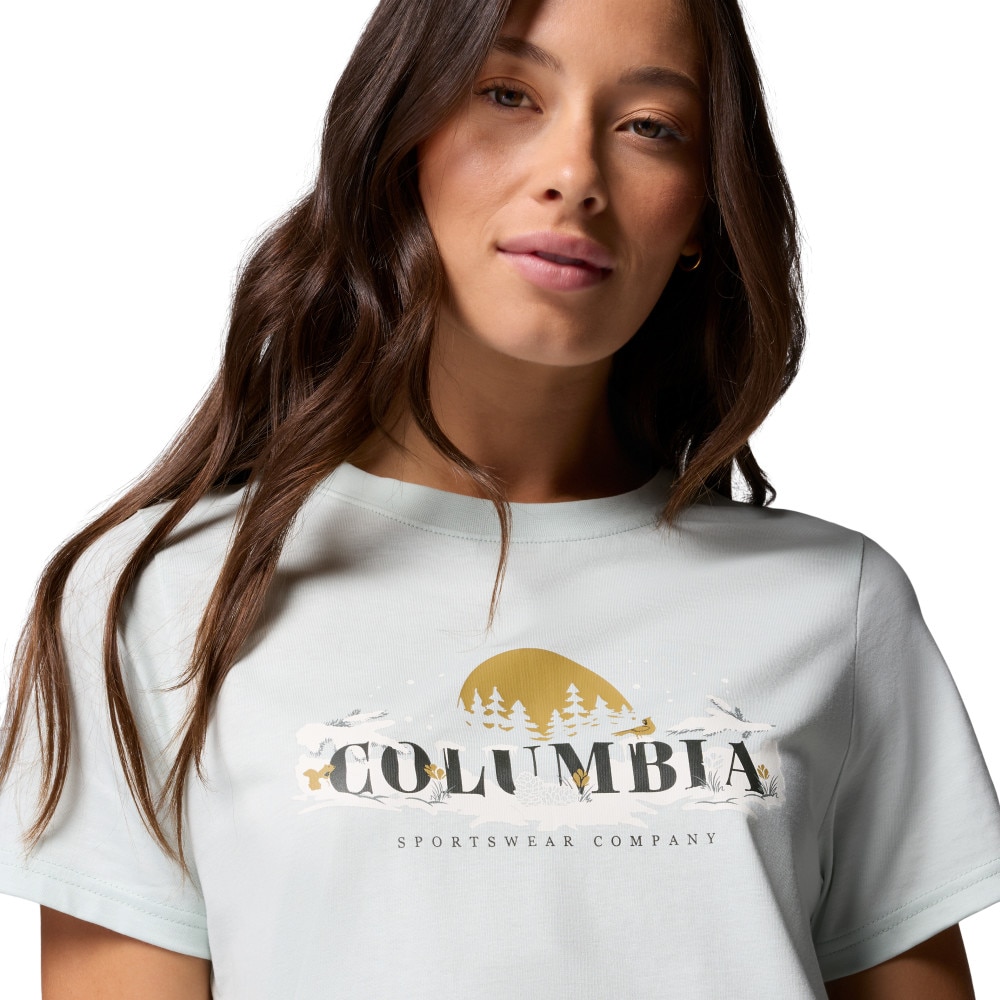 Camiseta de manga corta mujer Rolling Bend™ Seasonal Columbia - Verde Verde-4