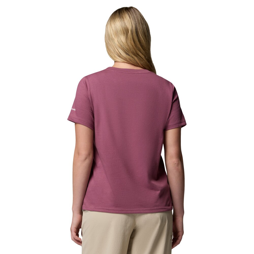 Camiseta de manga corta mujer Rolling Bend™ Seasonal Columbia - Morado Morado-2