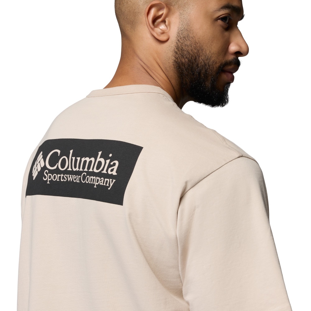Camiseta manga corta de hombre CSC™ Heavyweight Back Graphic Columbia - Marrón Marrón-5