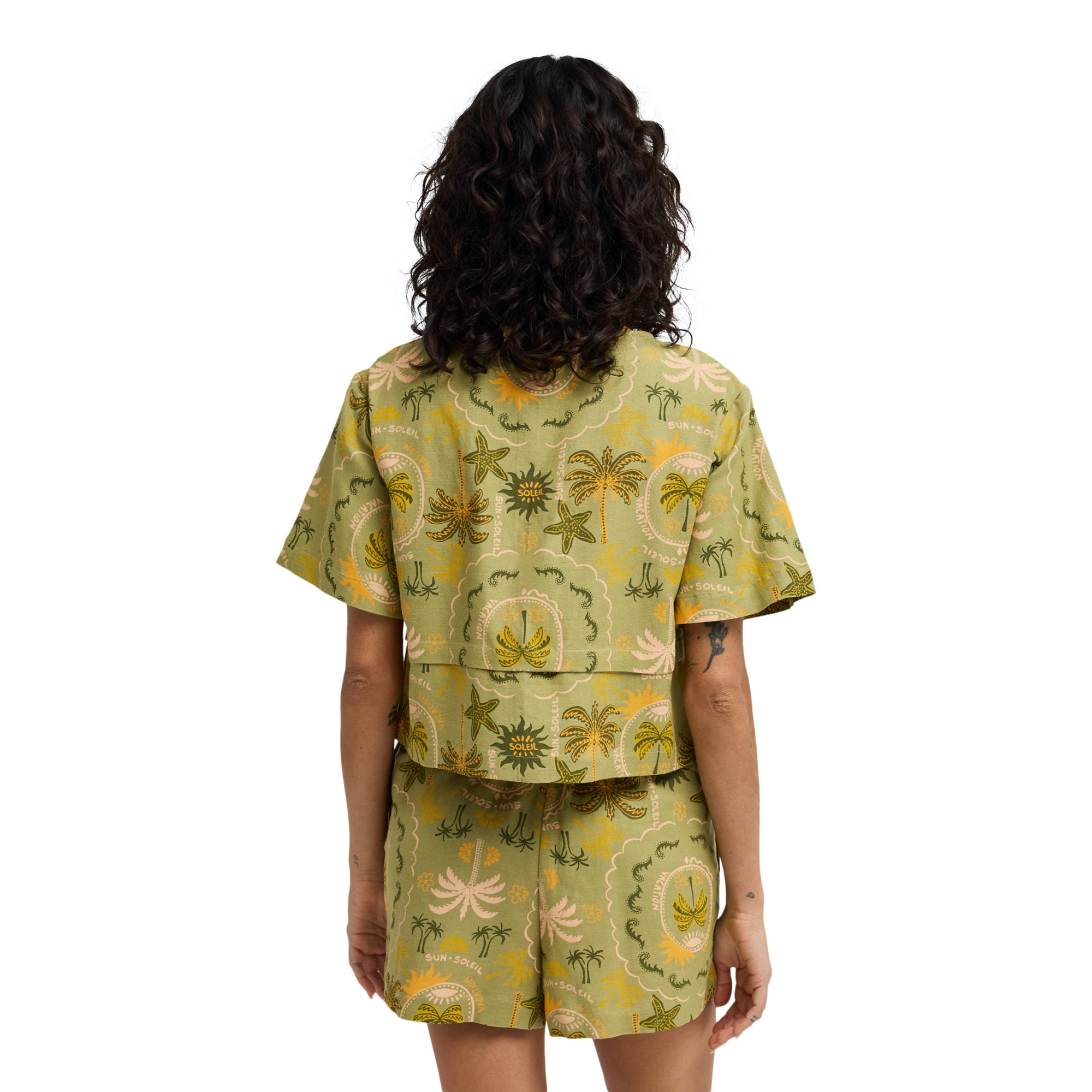 Imagen 3 de Camisa de mujer Totally Tropic Billabong - Verde Verde