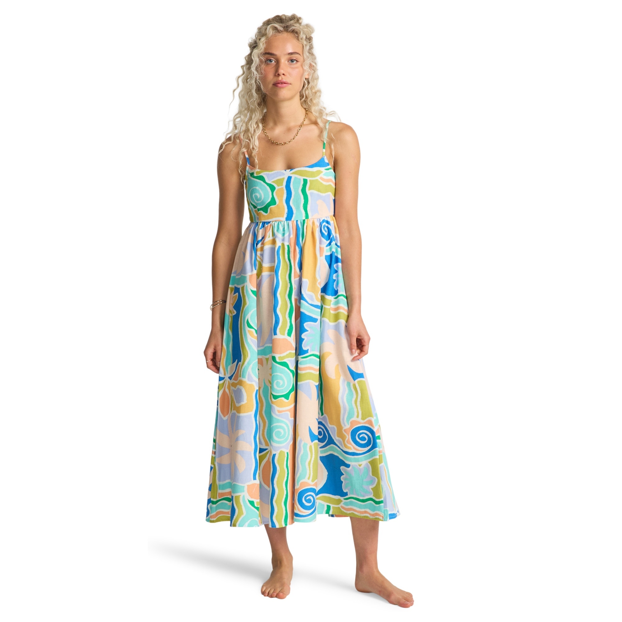 Vestido de mujer Island Life Midi Billabong - Azul Azul-1