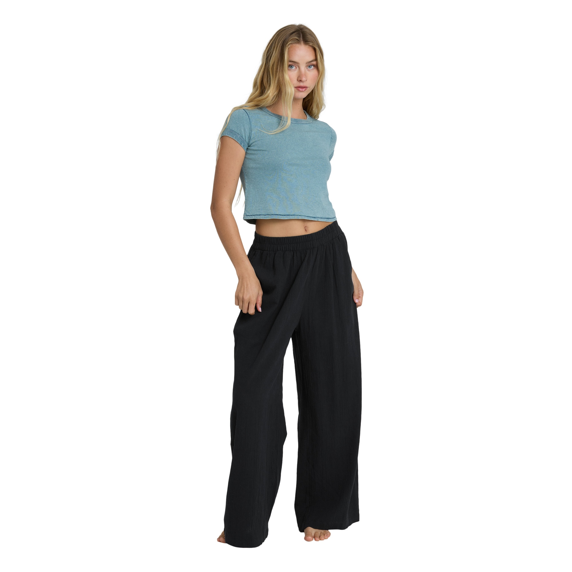 Imagen 0 de Pantalón de mujer Follow Me Billabong Negro