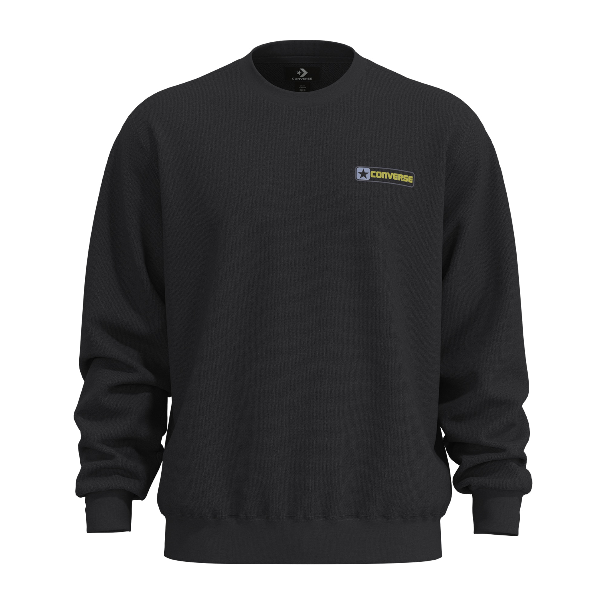Sudadera de hombre Box Star Crew Converse - Negro Negro-6