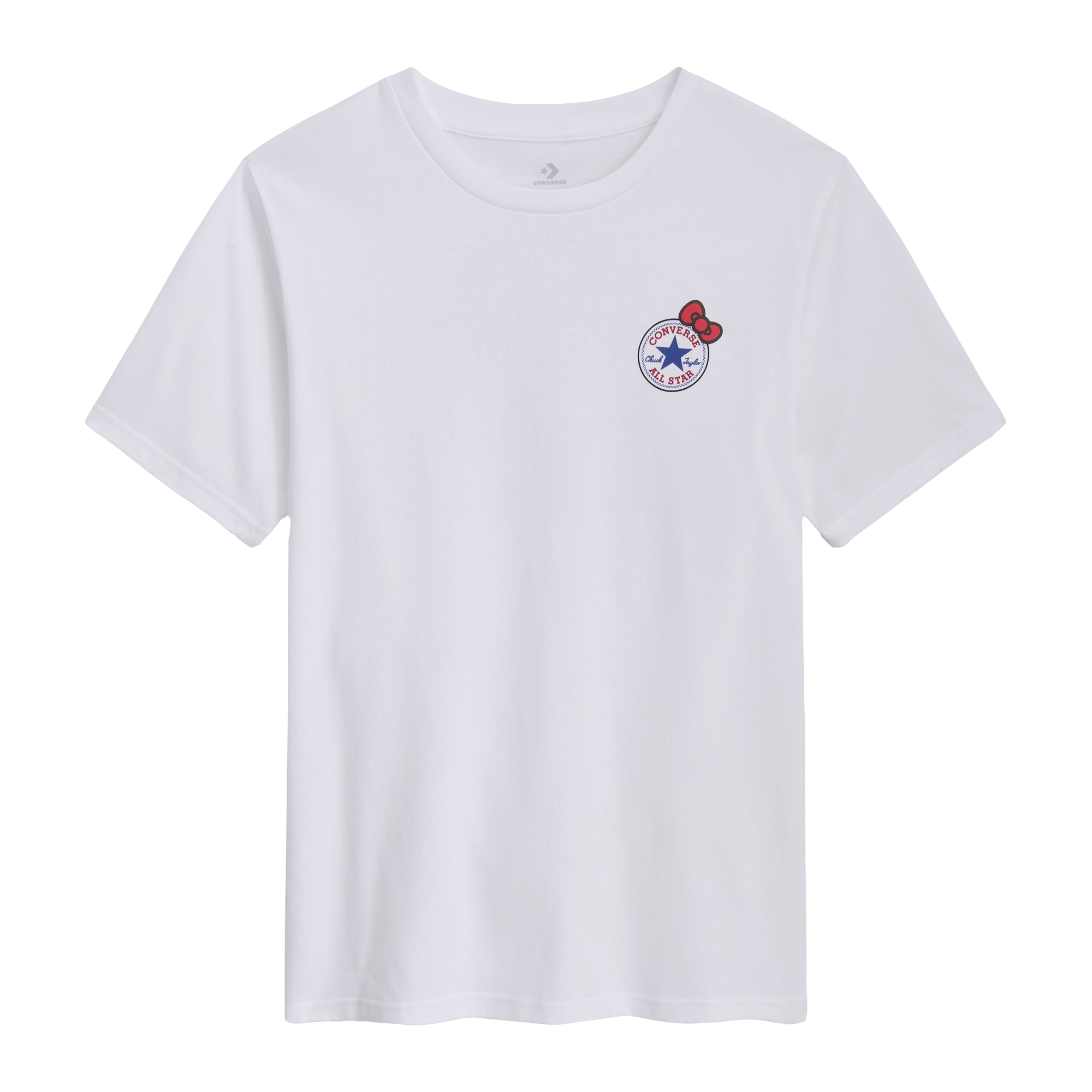 Camiseta de mujer Kitty Sticker Tee Converse - Blanco Blanco-1