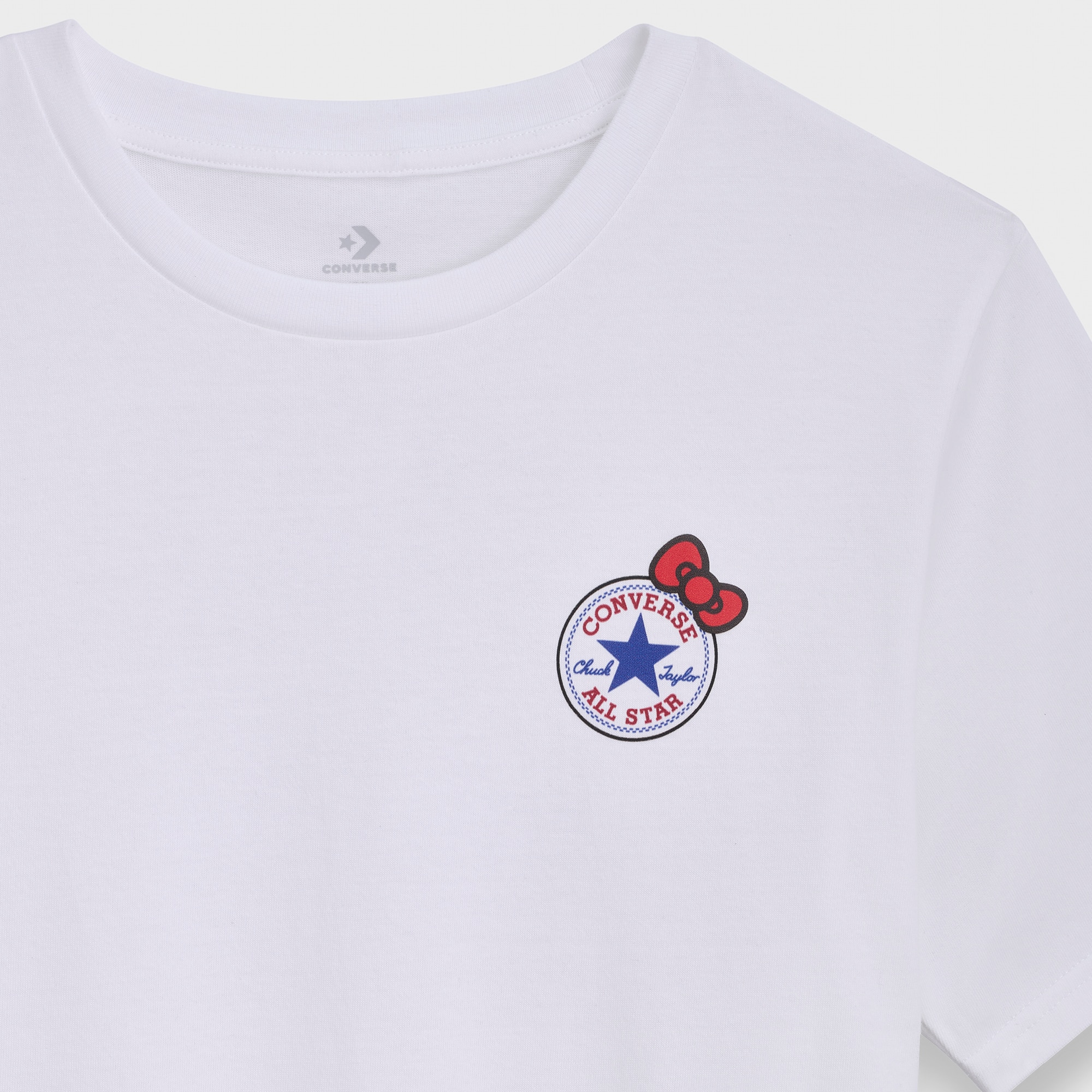 Camiseta de mujer Kitty Sticker Tee Converse - Blanco Blanco-3