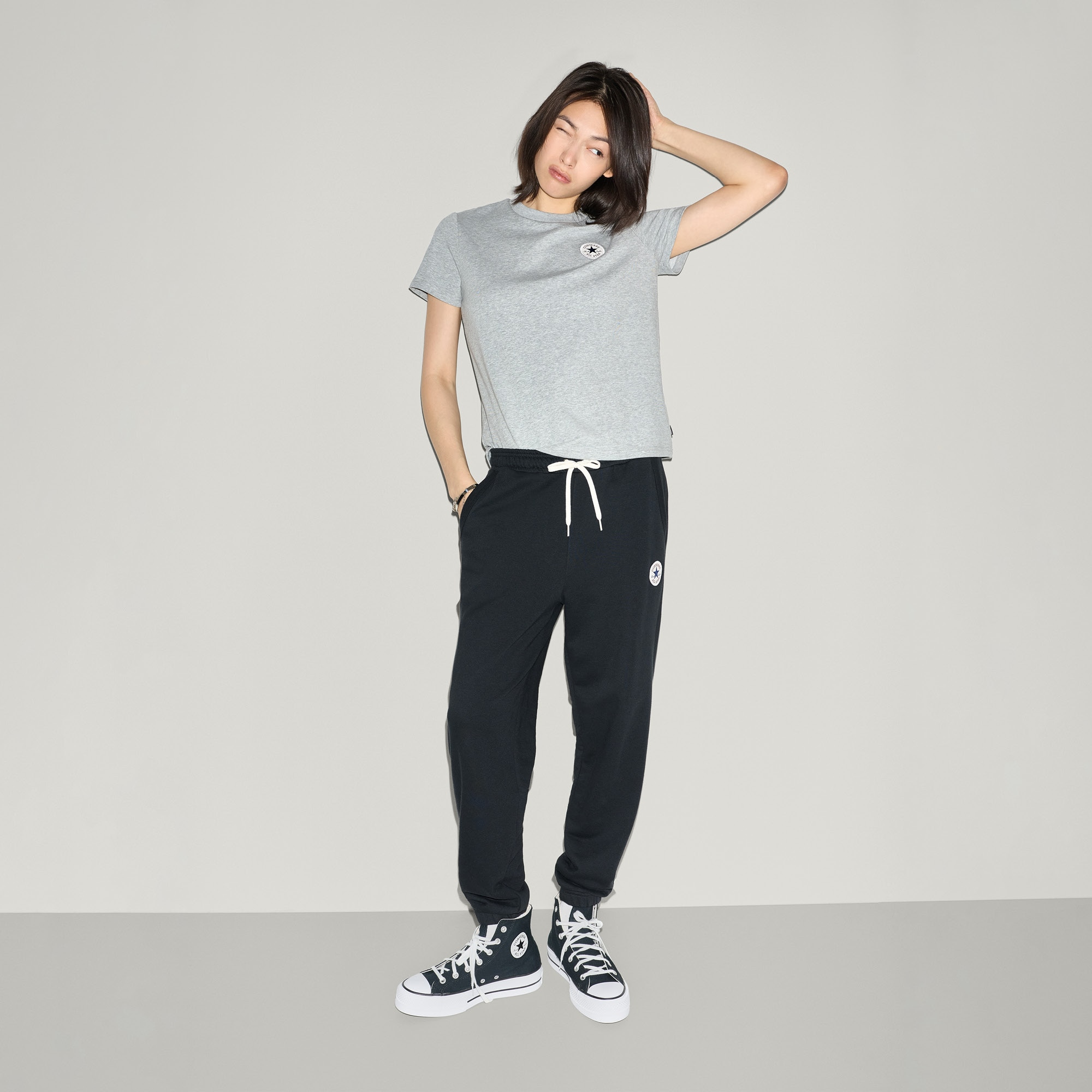 Imagen 4 de Pantalón de mujer Chuck Patch Jogger Converse - Negro Negro