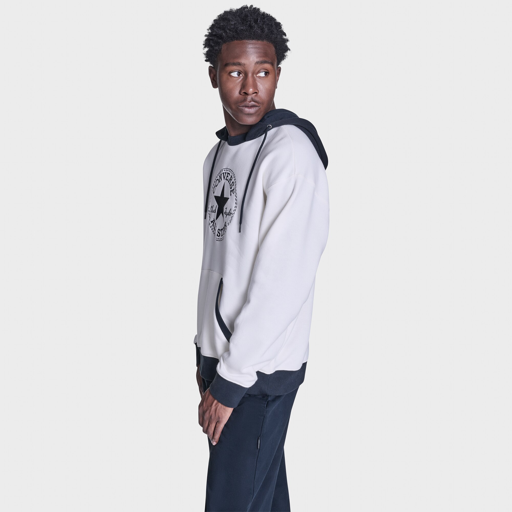 Sudadera de hombre Chuck BL Hoodie Converse - Blanco Blanco-2