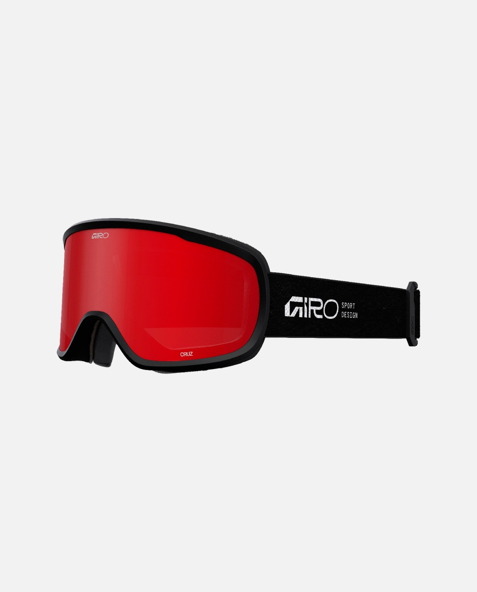 Máscara de esquí unisex cruz stacked giro - Negro / Rojo Negro / Rojo-1
