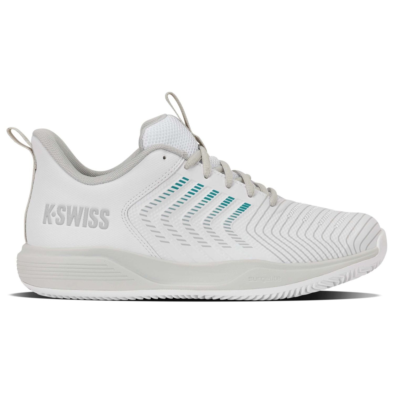 Imagen 1 de Zapatillas de tenis y pádel de mujer ULTRASHOT LIGHT CLAY K·Swiss - Blanco / Turquesa Blanco / Turquesa