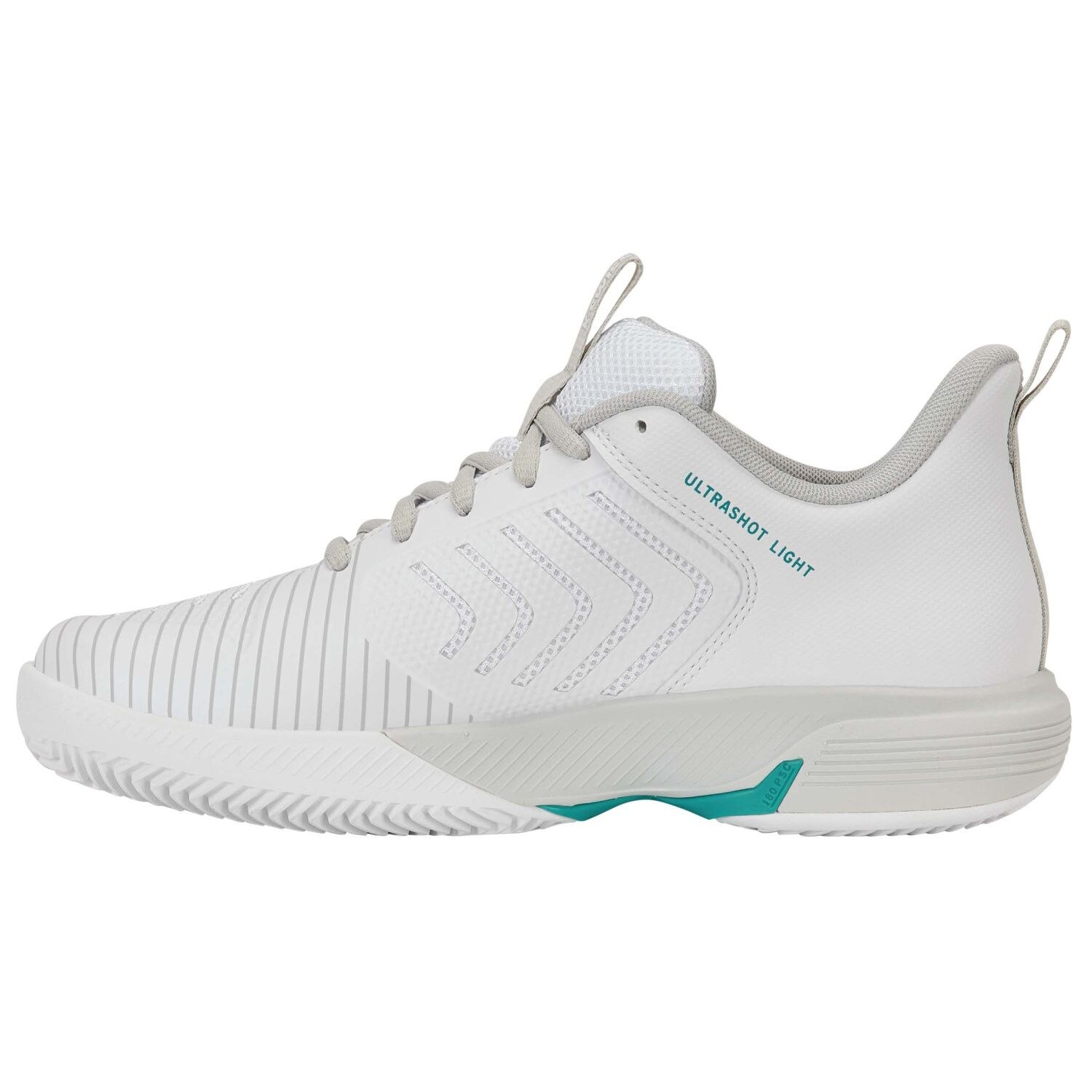 Imagen 6 de Zapatillas de tenis y pádel de mujer ULTRASHOT LIGHT CLAY K·Swiss - Blanco / Turquesa Blanco / Turquesa