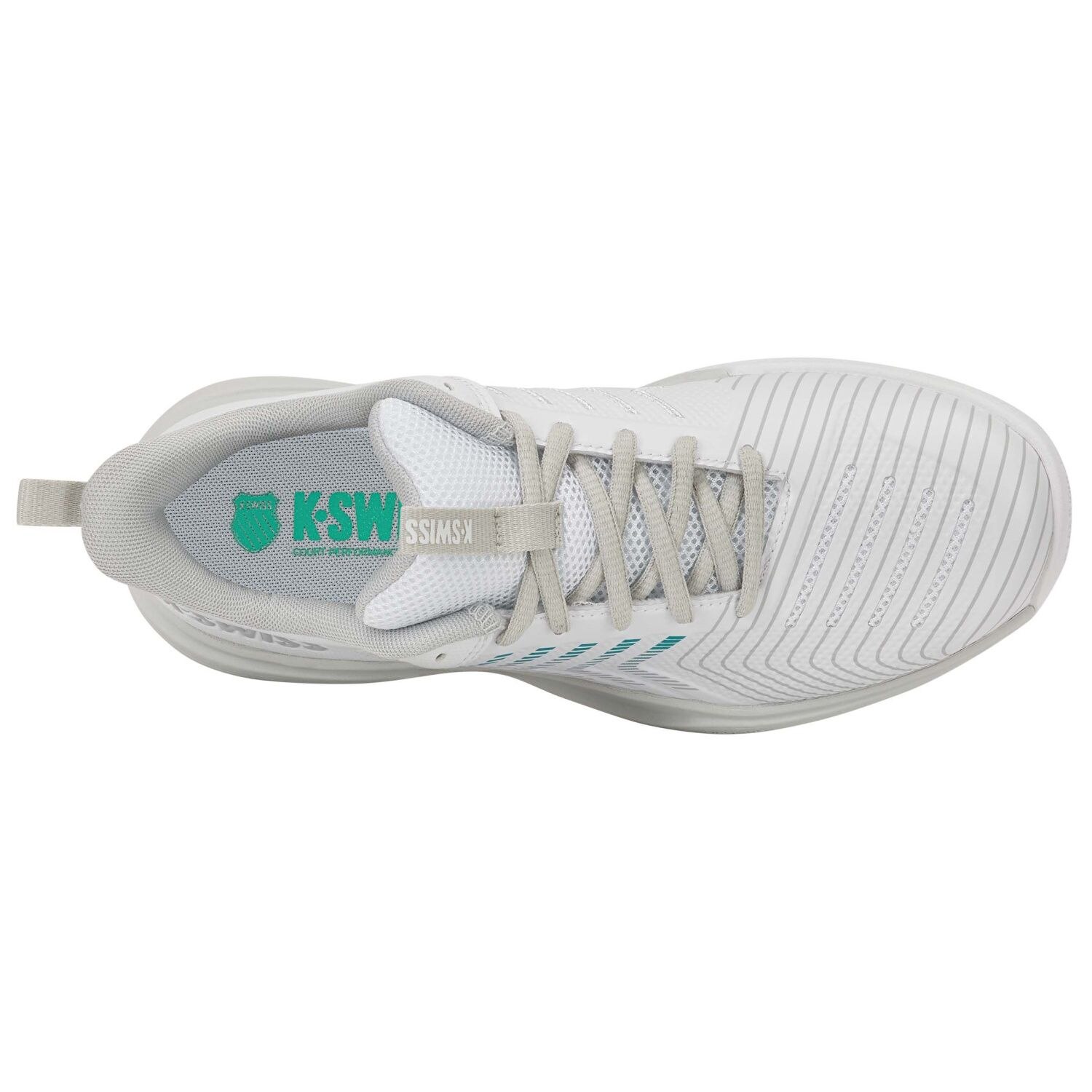Imagen 7 de Zapatillas de tenis y pádel de mujer ULTRASHOT LIGHT CLAY K·Swiss - Blanco / Turquesa Blanco / Turquesa