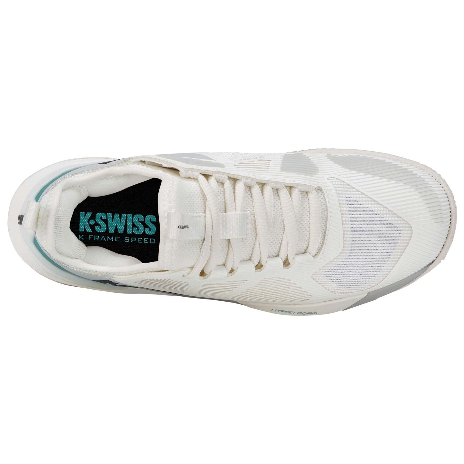 Imagen 7 de Zapatillas de tenis y pádel de mujer K-FRAME SPEED CLAY K·Swiss - Blanco / Turquesa Blanco / Turquesa