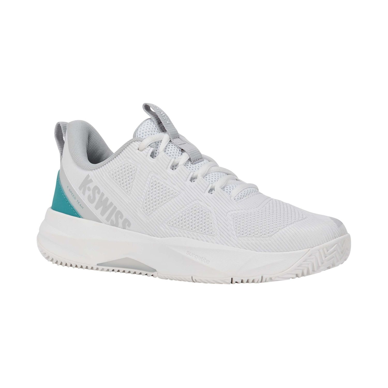 Imagen 3 de Zapatillas de tenis y pádel de mujer K-SPEED TEAM CLAY K·Swiss - Blanco / Turquesa Blanco / Turquesa