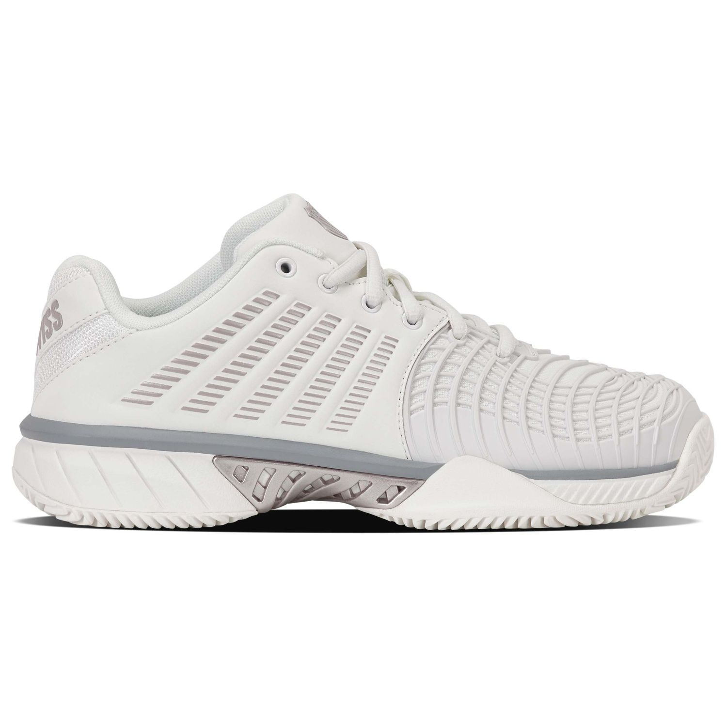 Imagen 1 de Zapatillas de tenis y pádel de mujer EXPRESS LIGHT 3 CLAY K·Swiss - Blanco Brillo / Gris Blanco Brillo / Gris