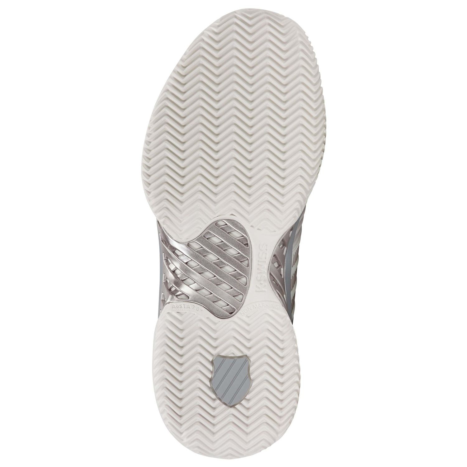 Imagen 2 de Zapatillas de tenis y pádel de mujer EXPRESS LIGHT 3 CLAY K·Swiss - Blanco Brillo / Gris Blanco Brillo / Gris