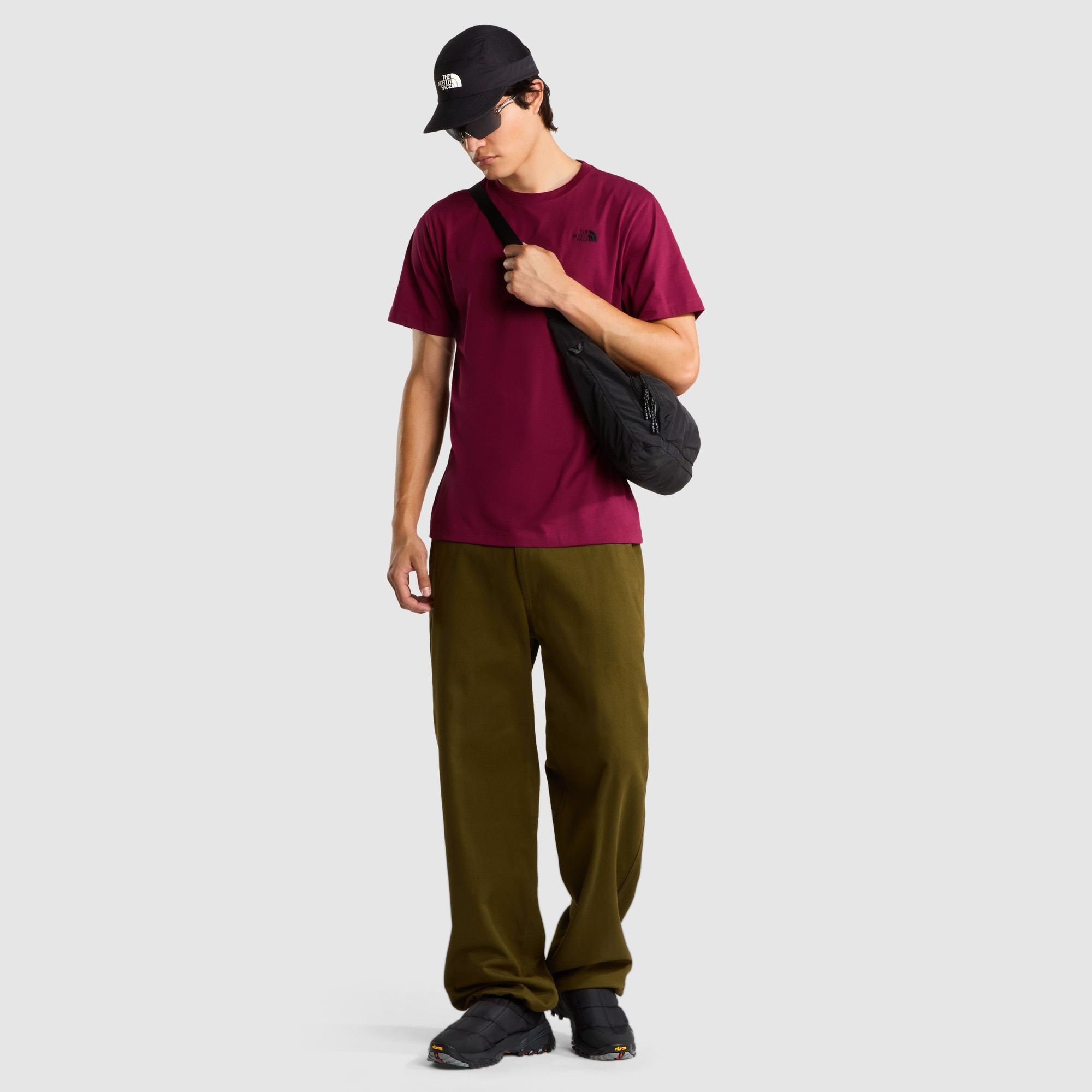 Imagen 2 de Camiseta recta para hombre Simple Dome Evolution The North Face - Burdeos Burdeos