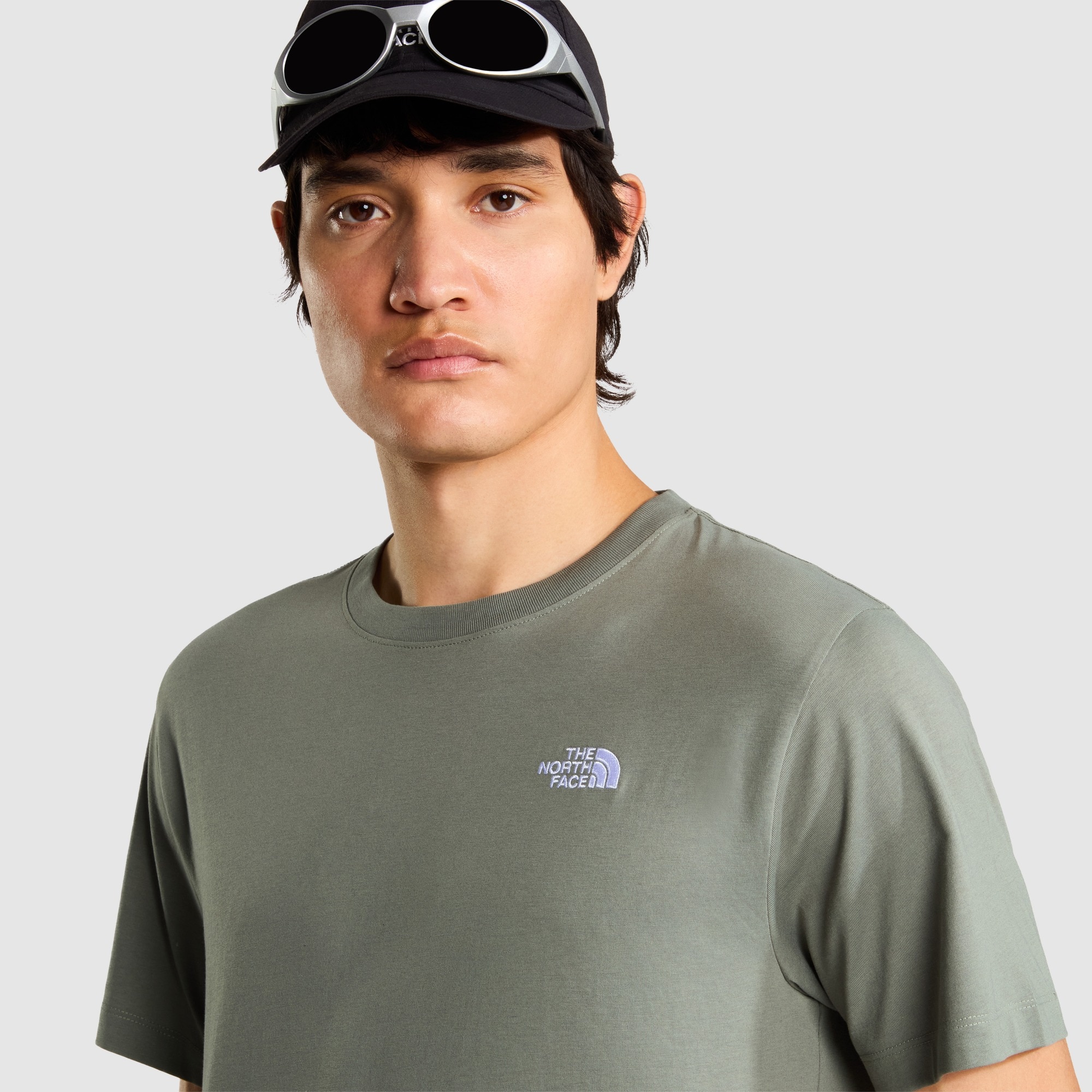Imagen 4 de Camiseta recta para hombre Simple Dome Evolution The North Face - Verde grisáceo Verde grisáceo