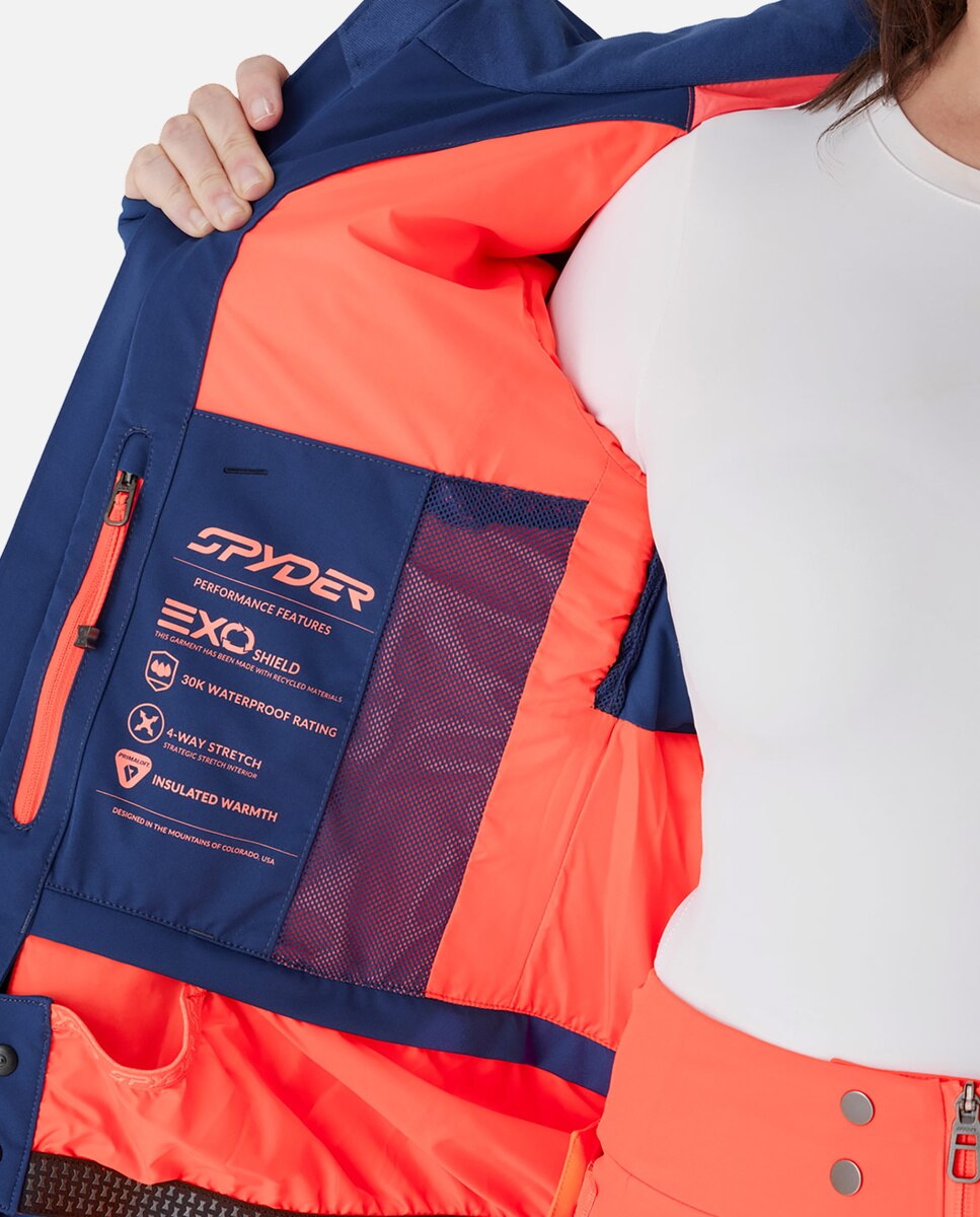 Chaqueta de esquí de mujer PONDEROSA Spyder - Azul Azul-5