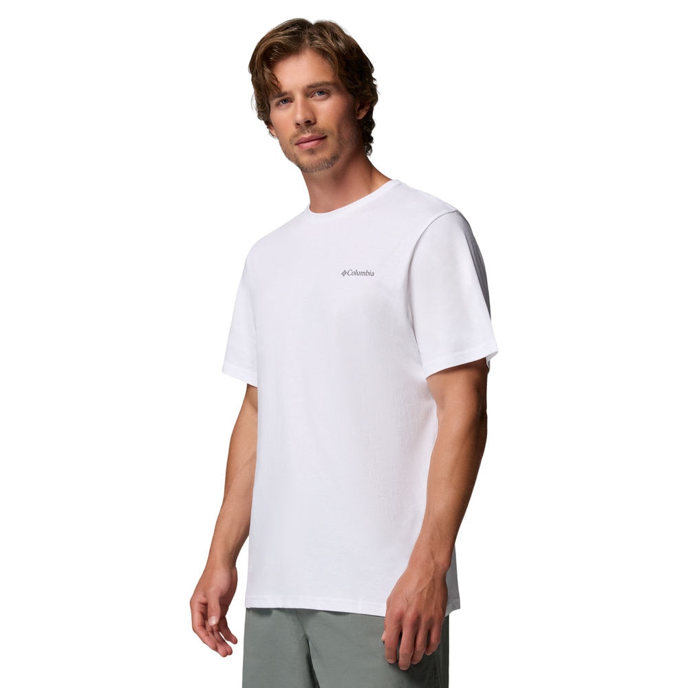 Camiseta de manga corta hombre CSC™ Outdoor Columbia - Blanco Blanco-3