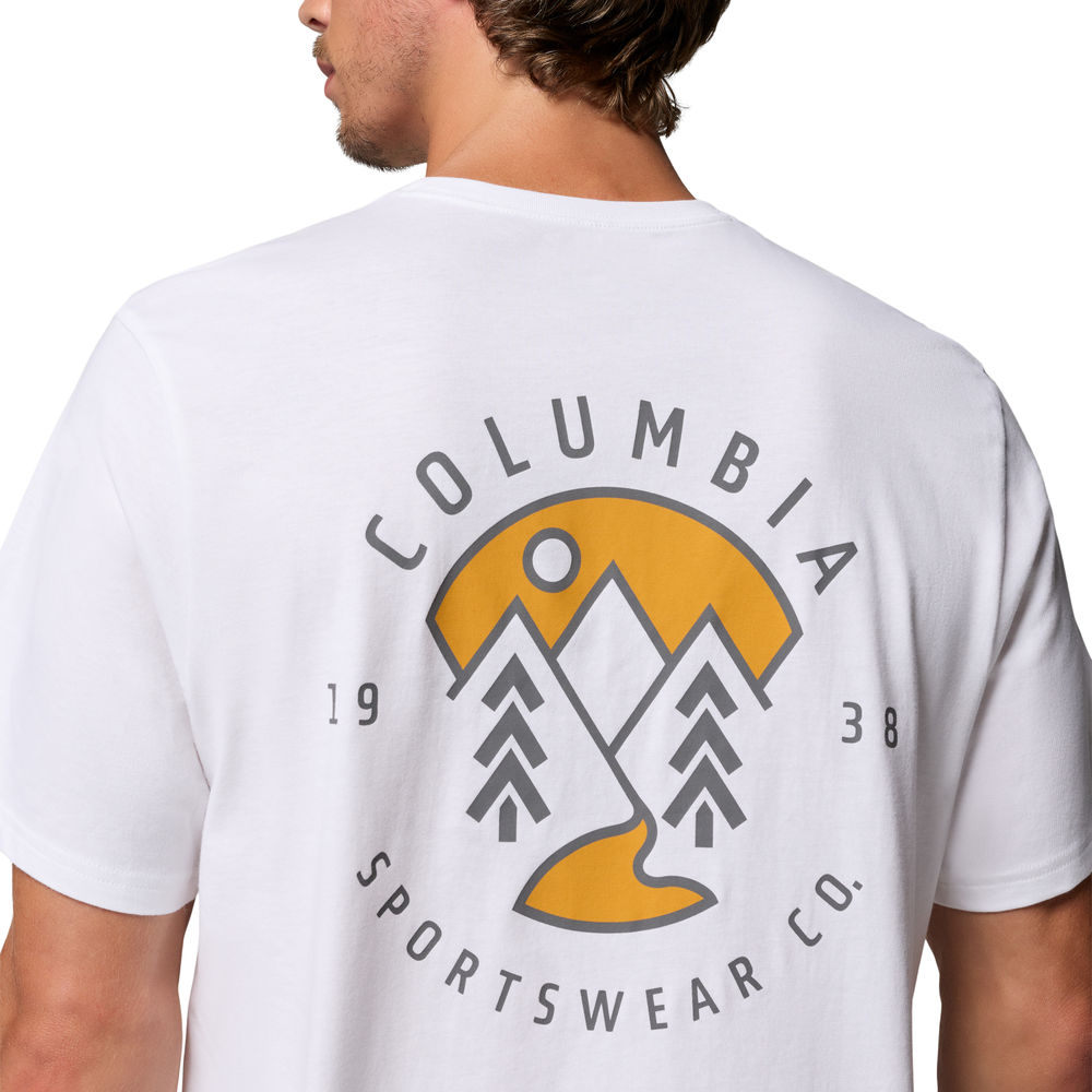 Camiseta de manga corta hombre CSC™ Outdoor Columbia - Blanco Blanco-5