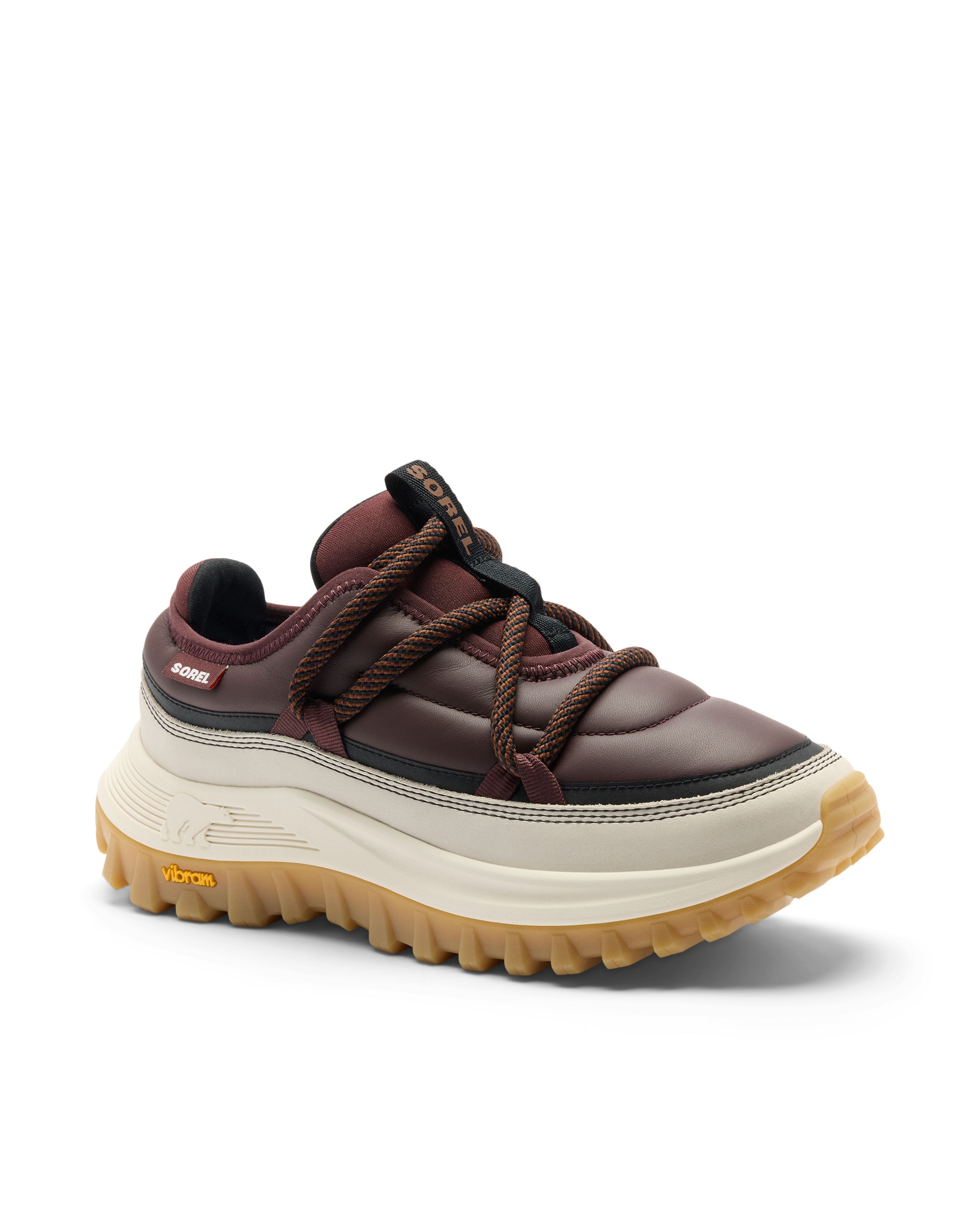 Zapatillas de mujer piel - Sorel - Granate Granate-2
