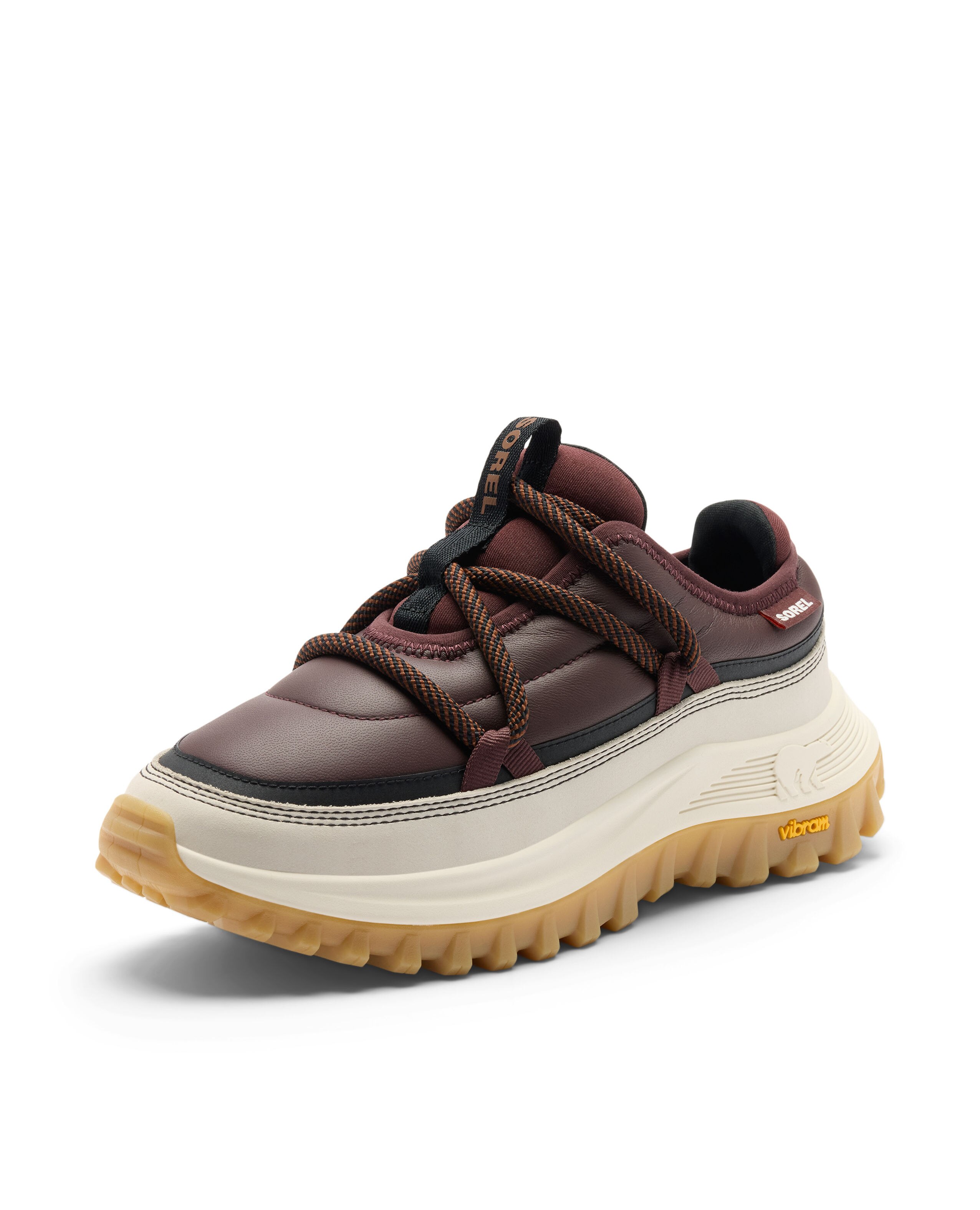 Zapatillas de mujer piel - Sorel - Granate Granate-6