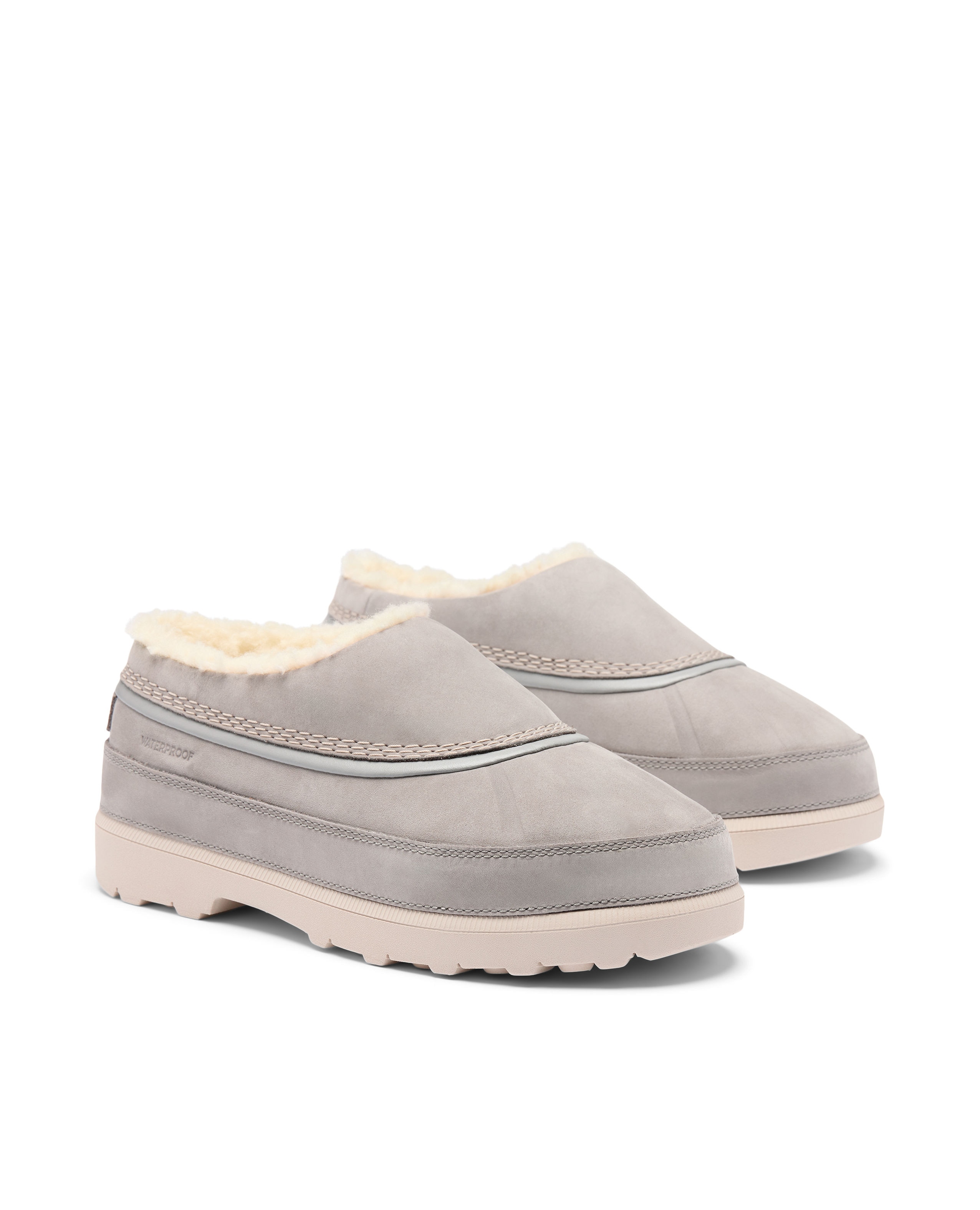 Zapatillas slip-on de mujer piel impermeables - Sorel - Gris Gris-5