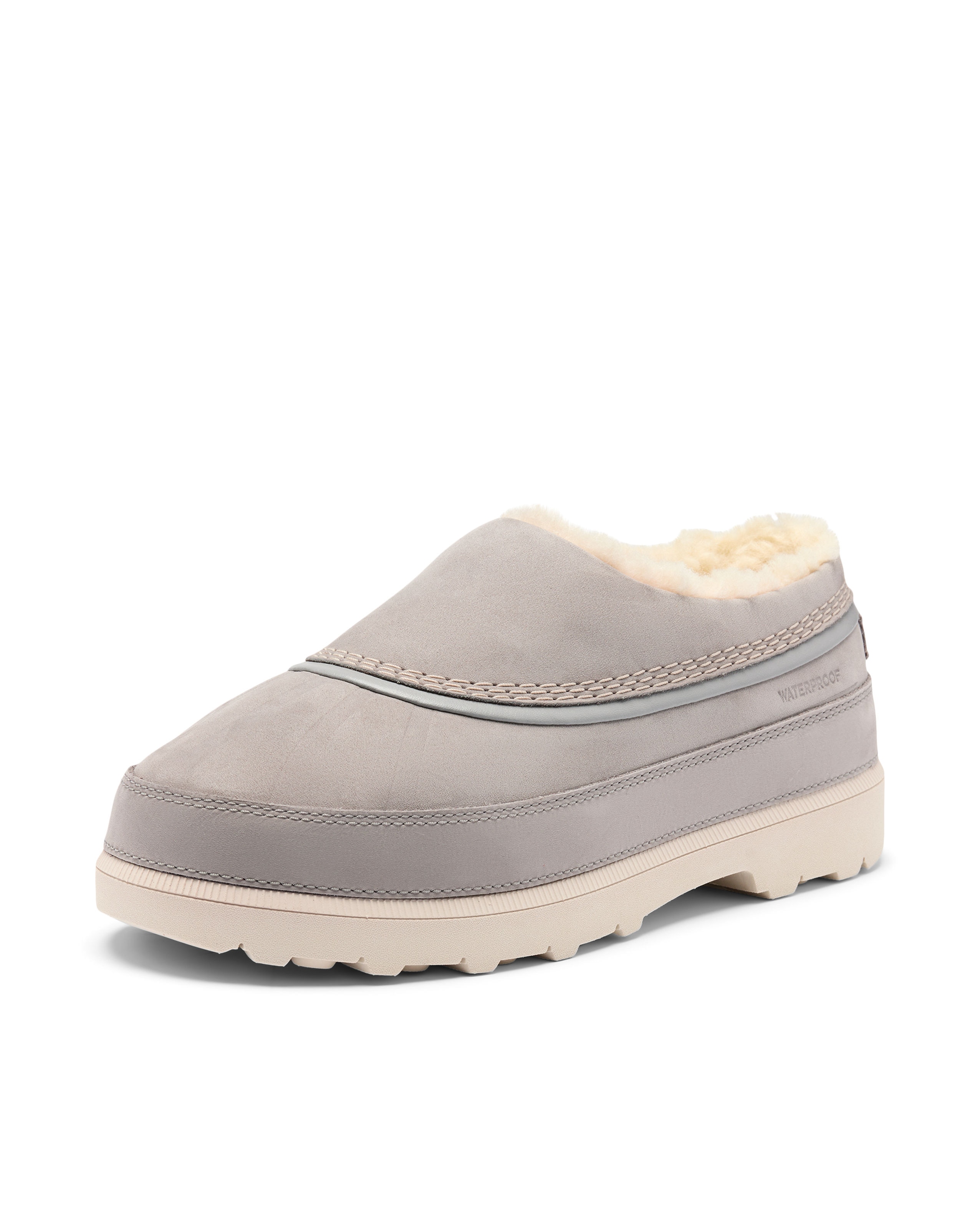 Zapatillas slip-on de mujer piel impermeables - Sorel - Gris Gris-6
