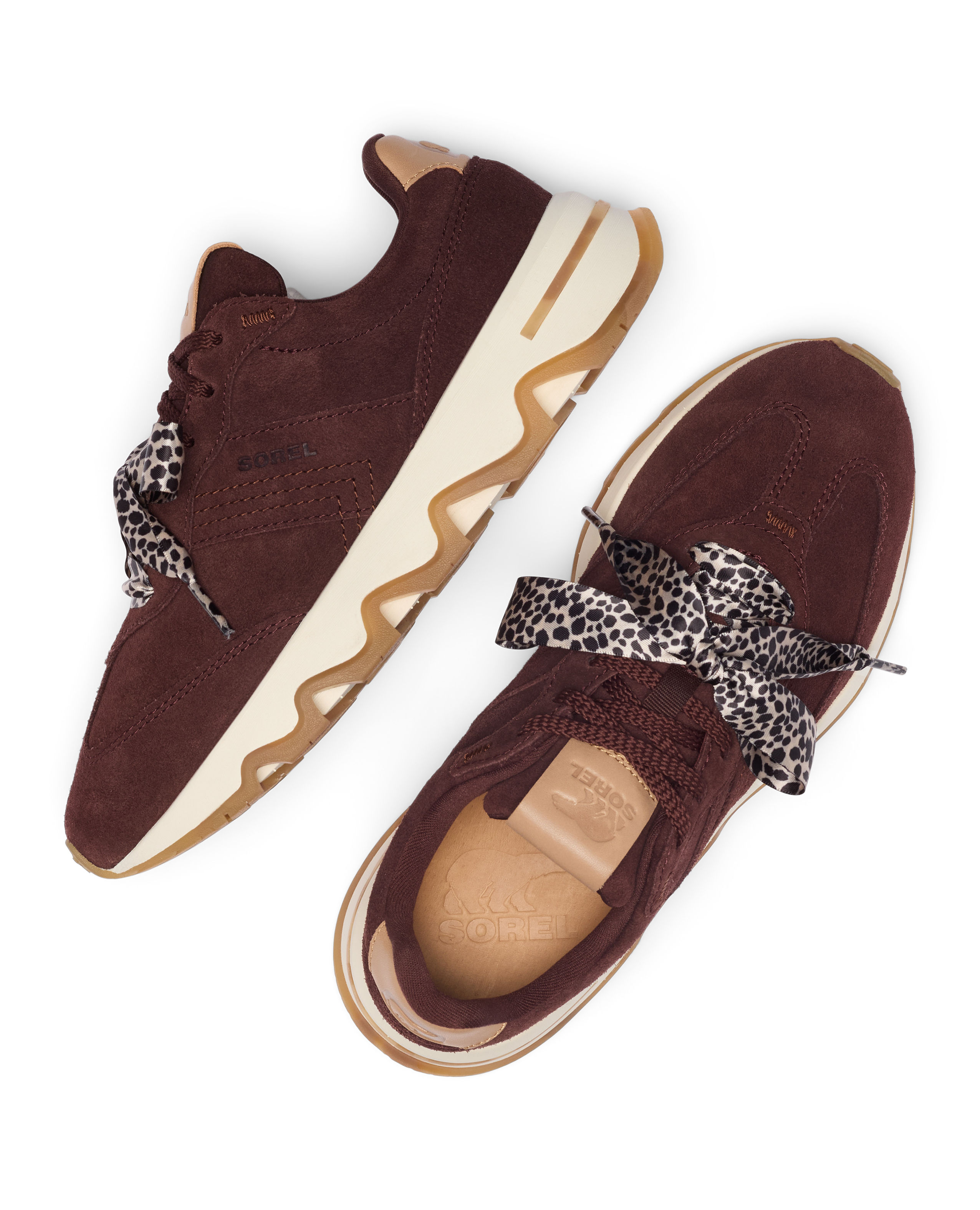Zapatillas de mujer piel - Sorel - Granate Granate-6
