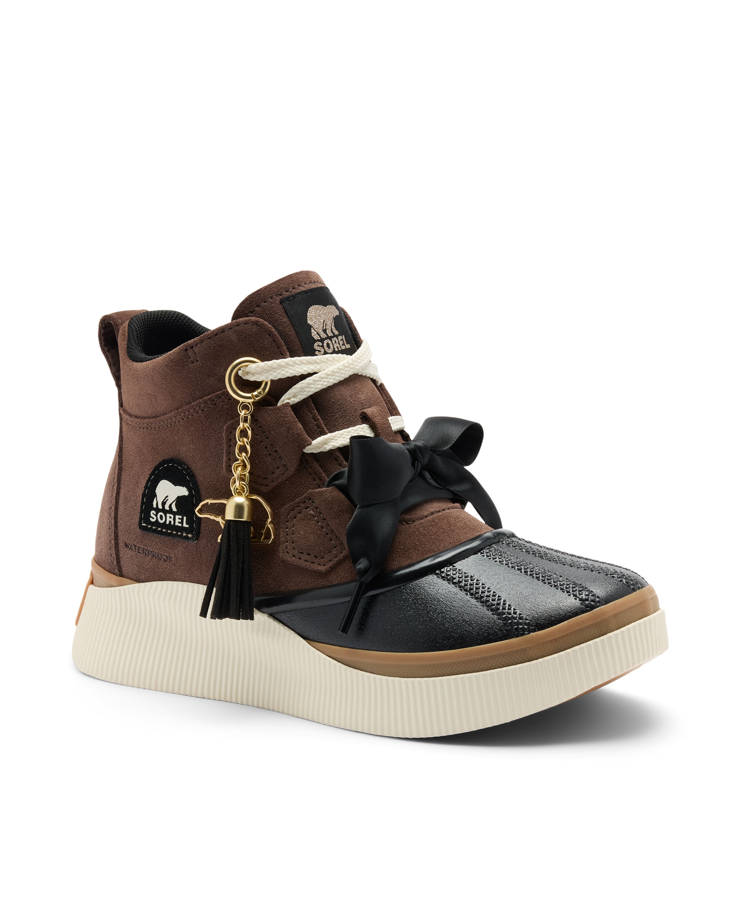 Botas de mujer piel impermeables - Sorel - Marrón Marrón-5