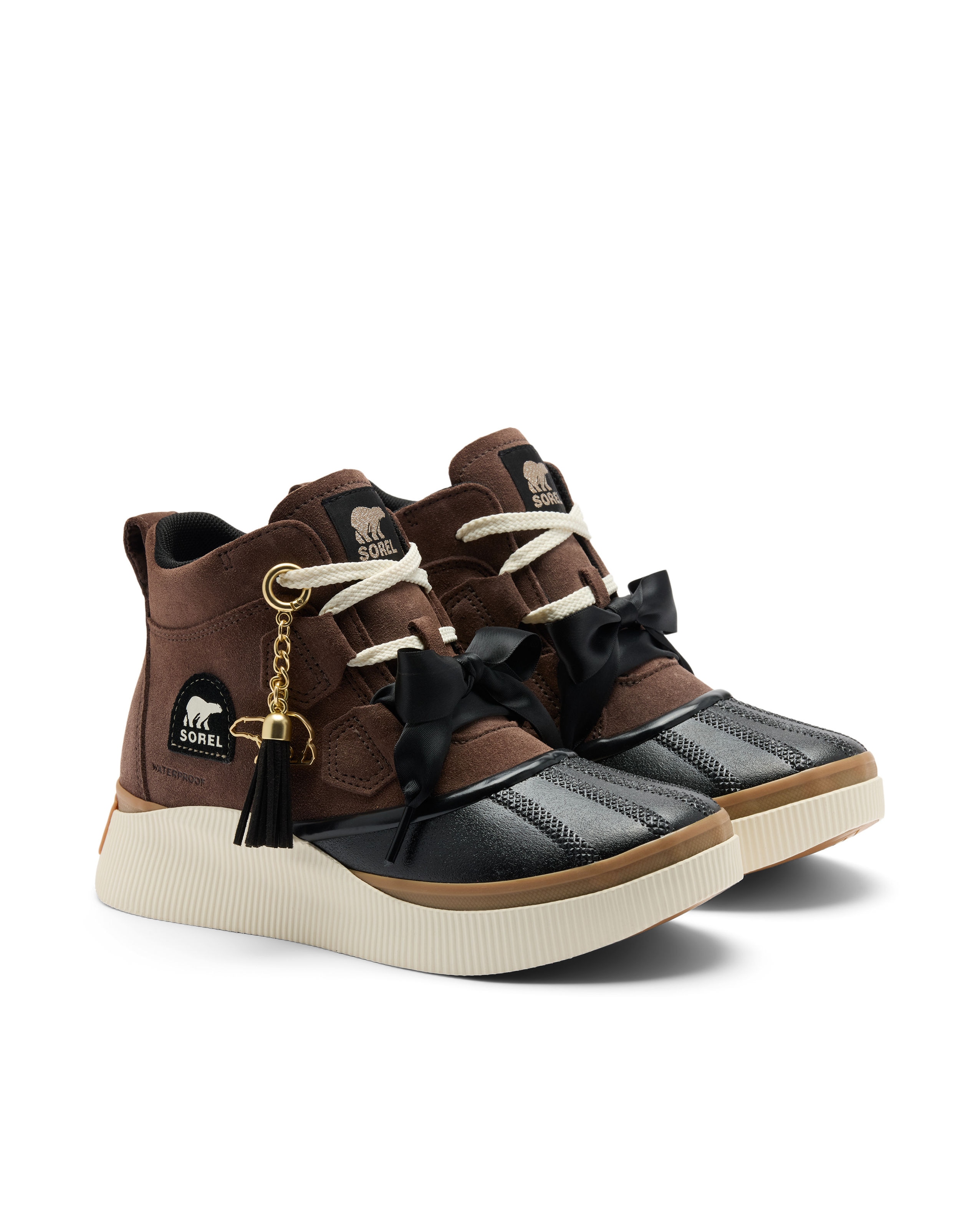 Botas de mujer piel impermeables - Sorel - Marrón Marrón-6