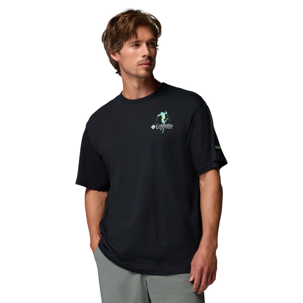 Camiseta manga corta de hombre CSC™ Heavyweight Back Graphic Columbia - Negro Negro-1