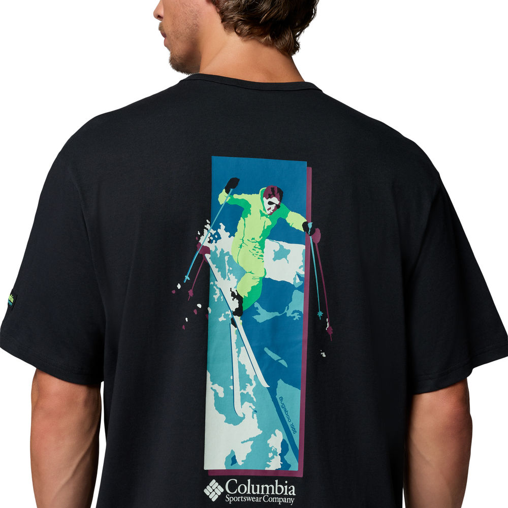 Camiseta manga corta de hombre CSC™ Heavyweight Back Graphic Columbia - Negro Negro-5